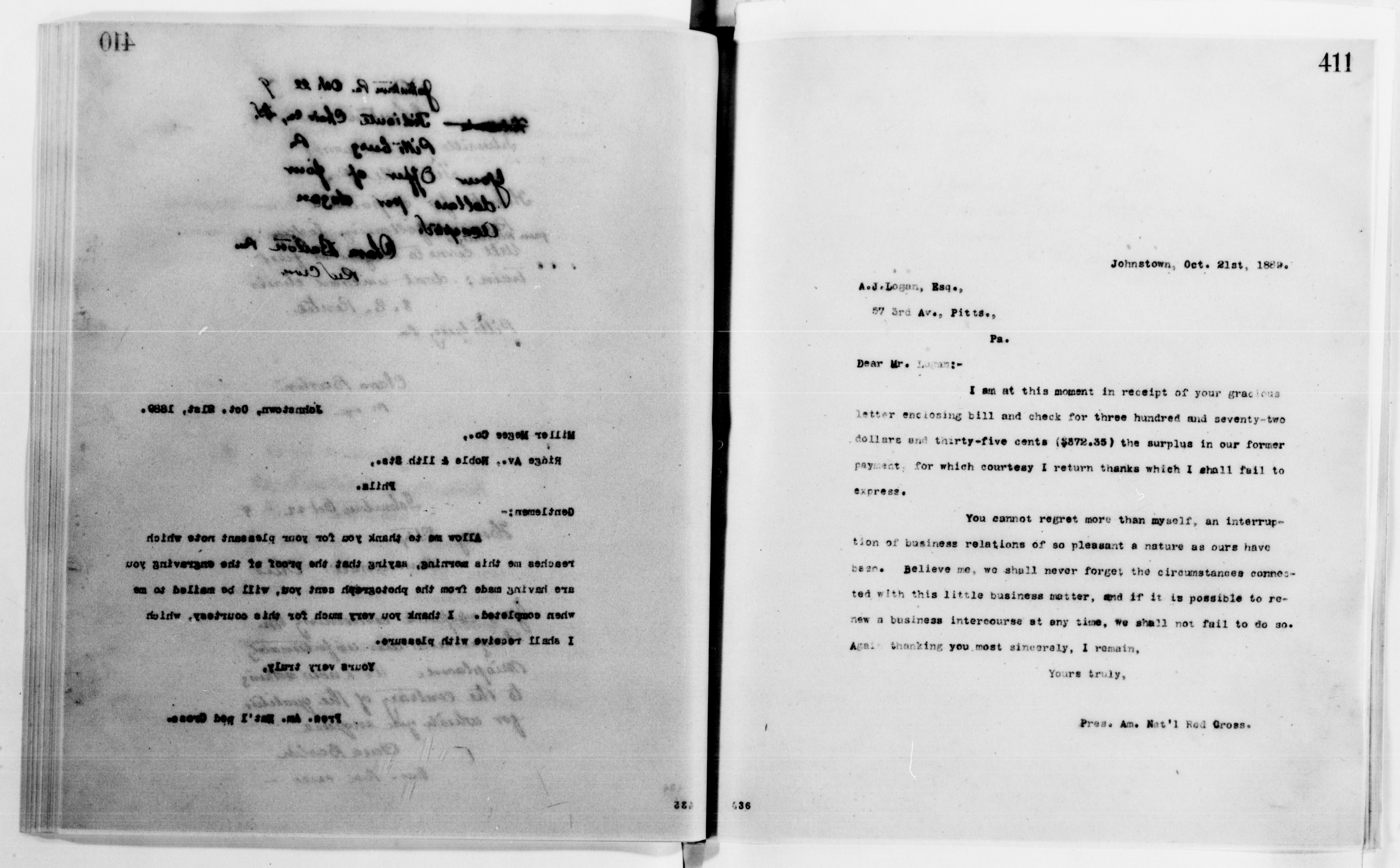 Scanned image of the current content page