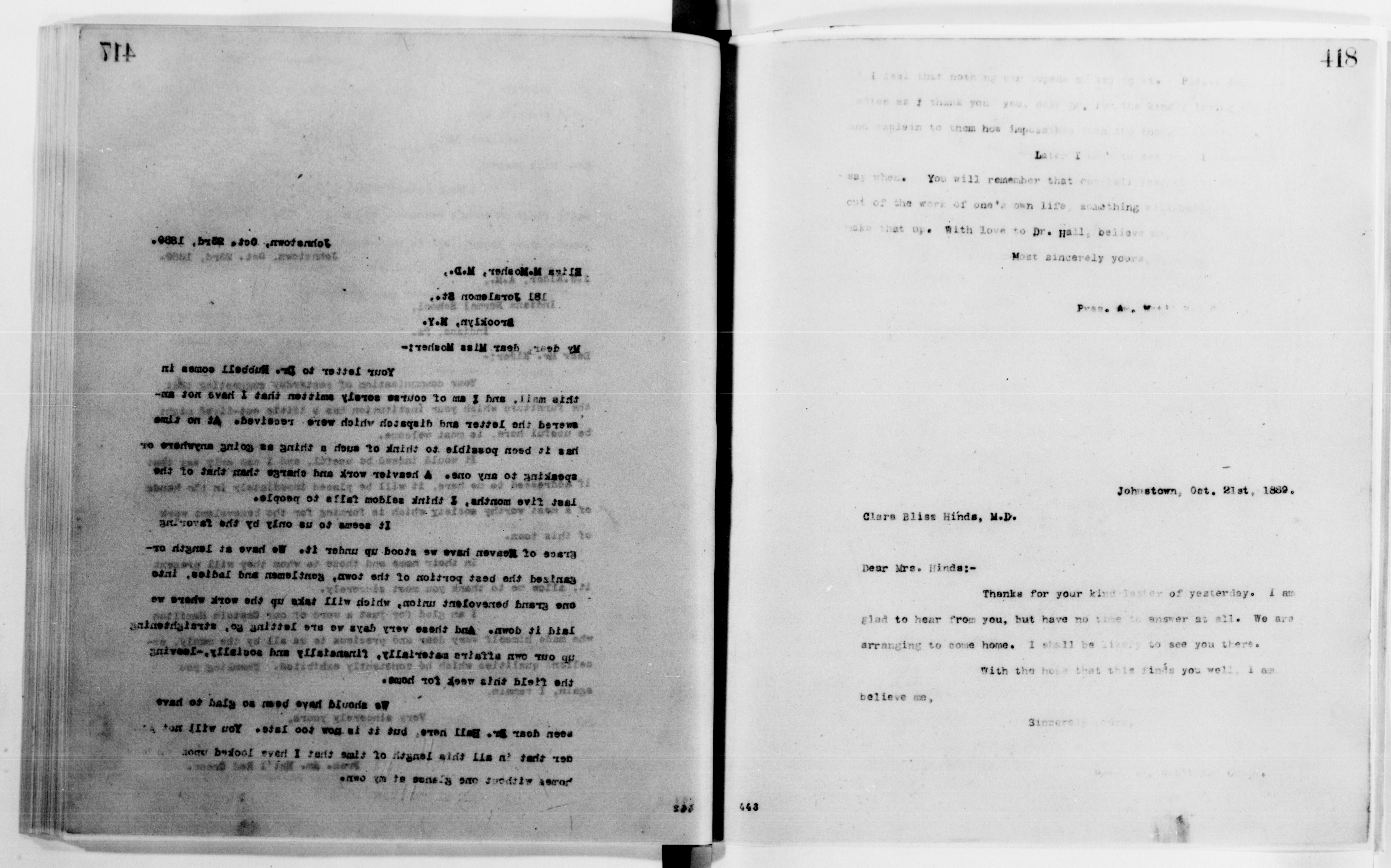 Scanned image of the current content page