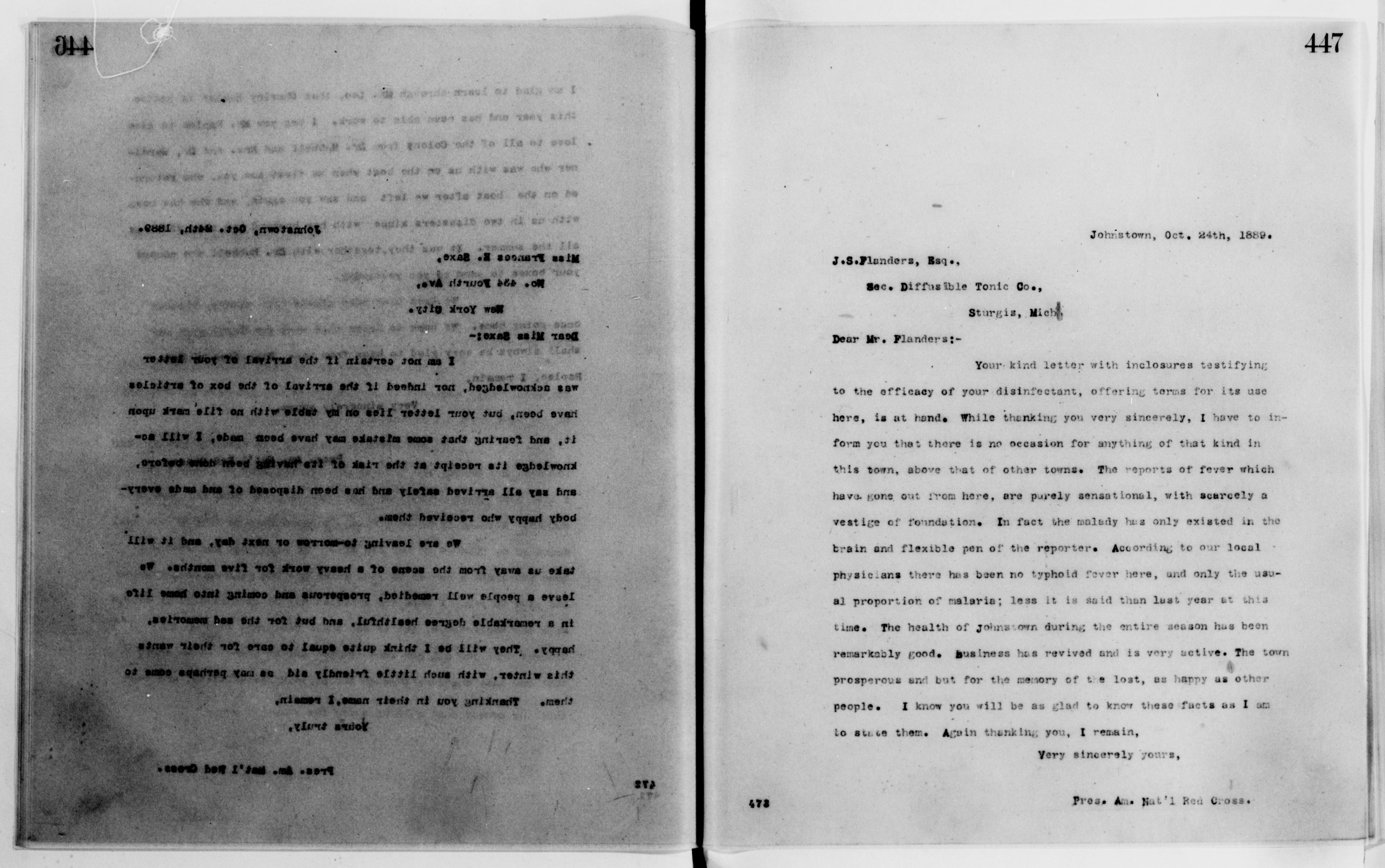 Scanned image of the current content page