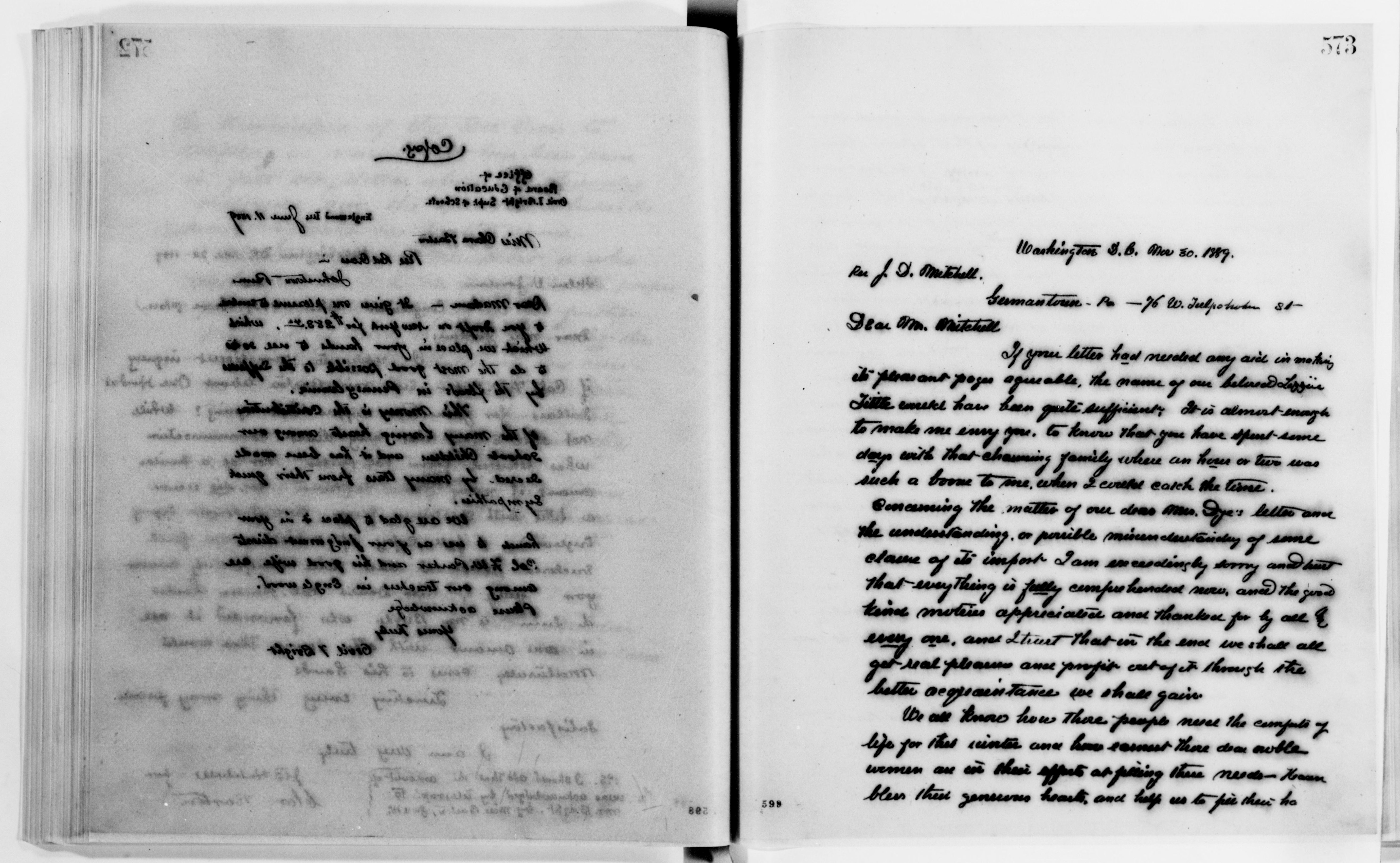 Scanned image of the current content page