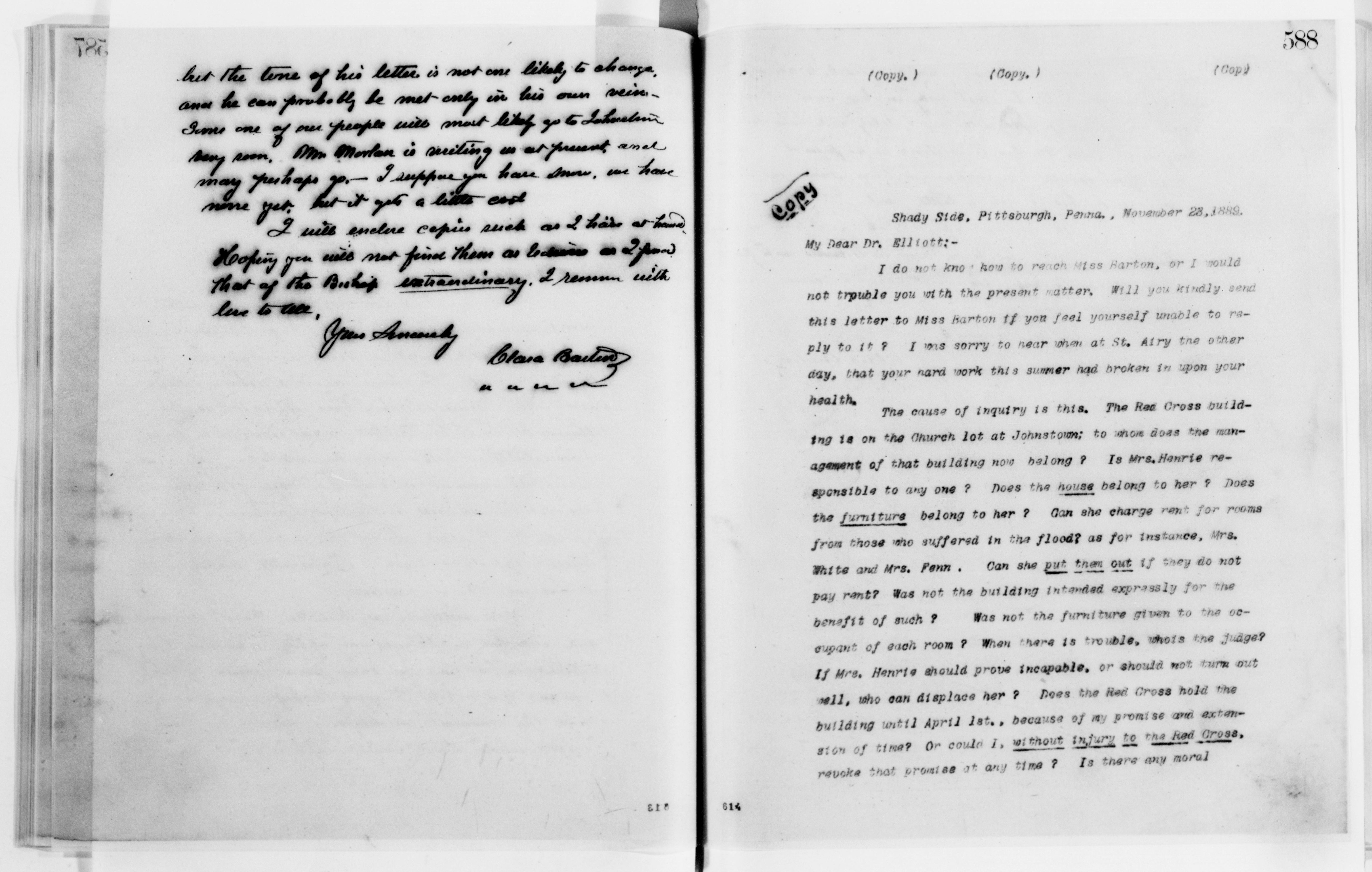 Scanned image of the current content page