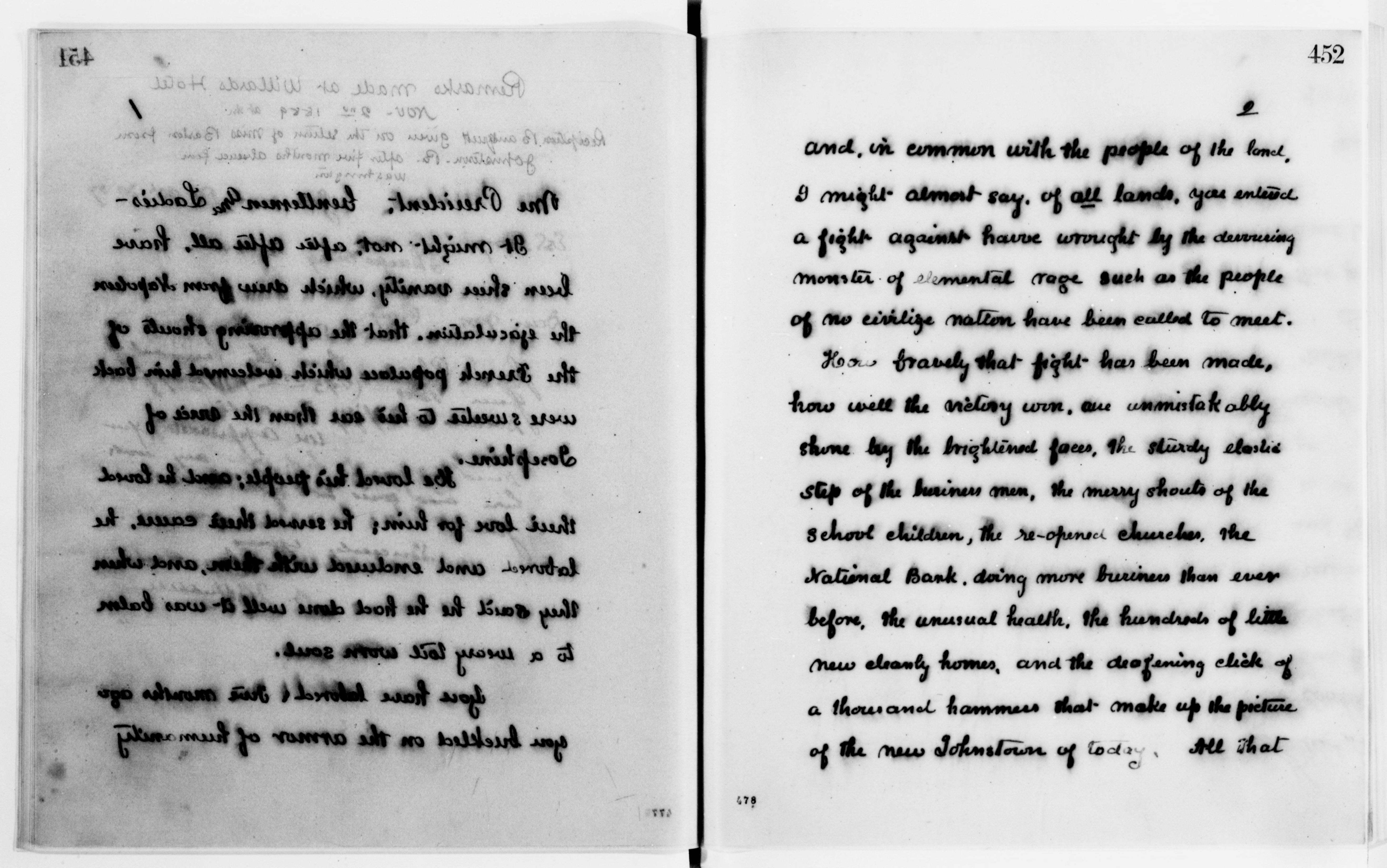 Scanned image of the current content page