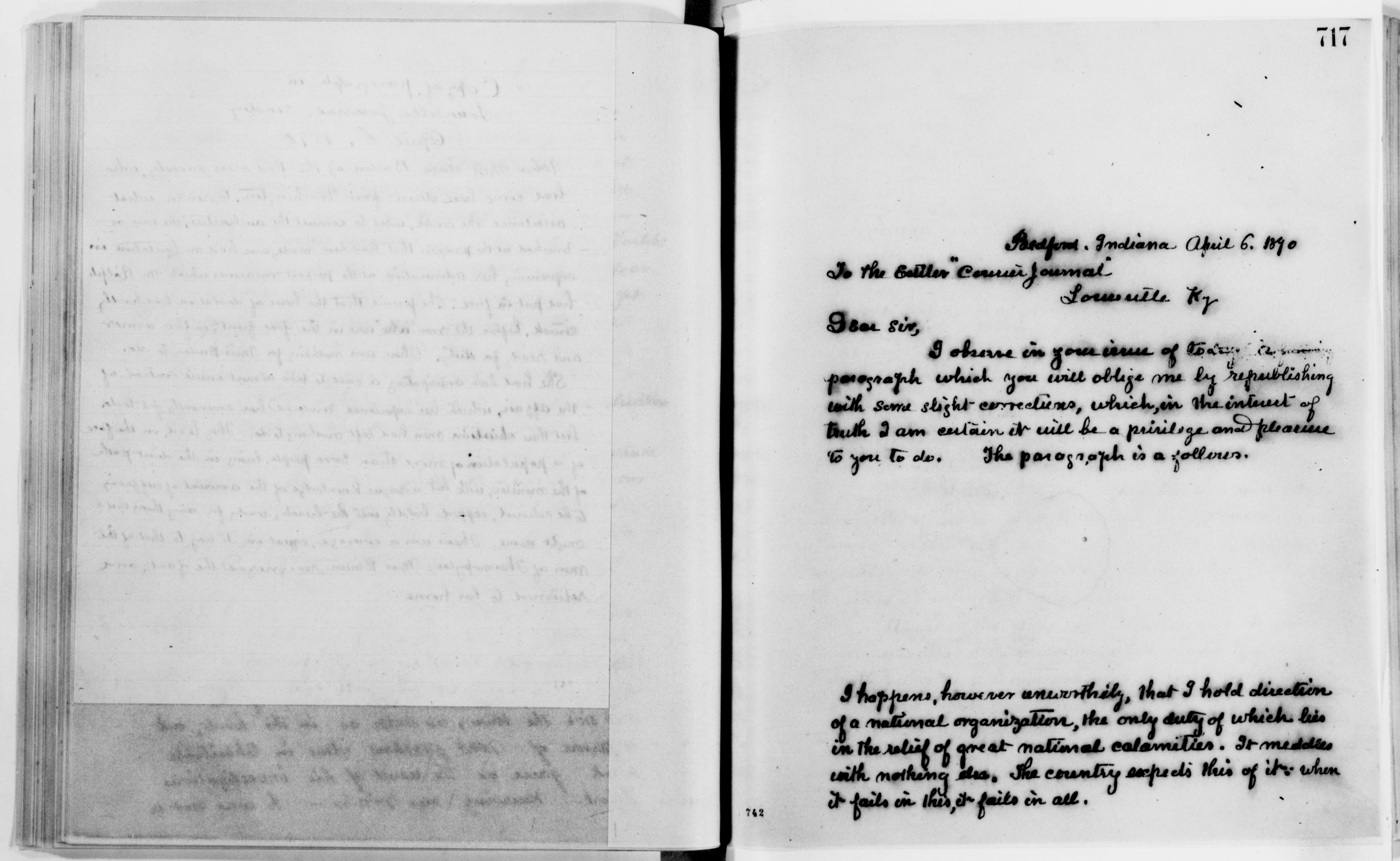 Scanned image of the current content page