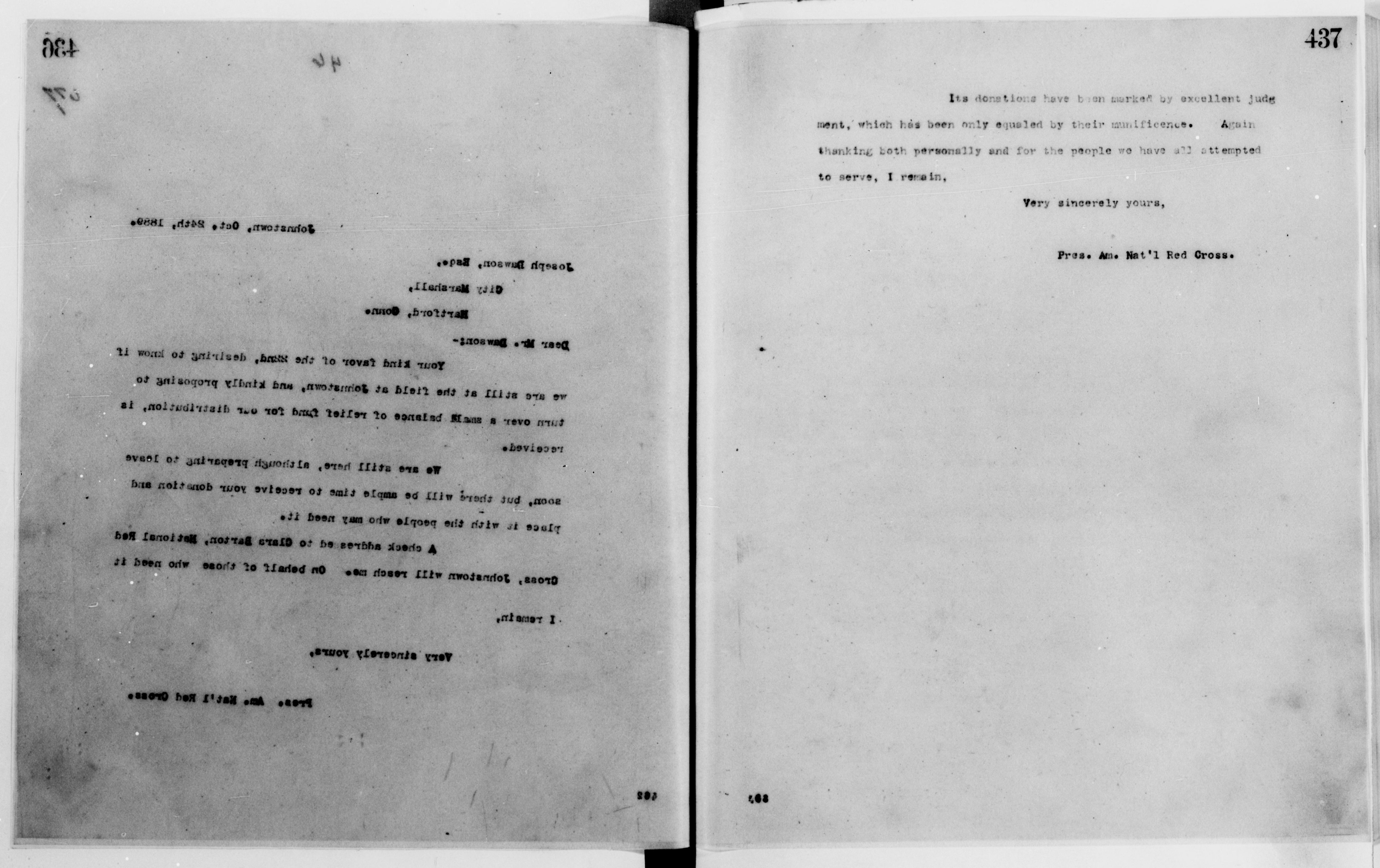 Scanned image of the current content page