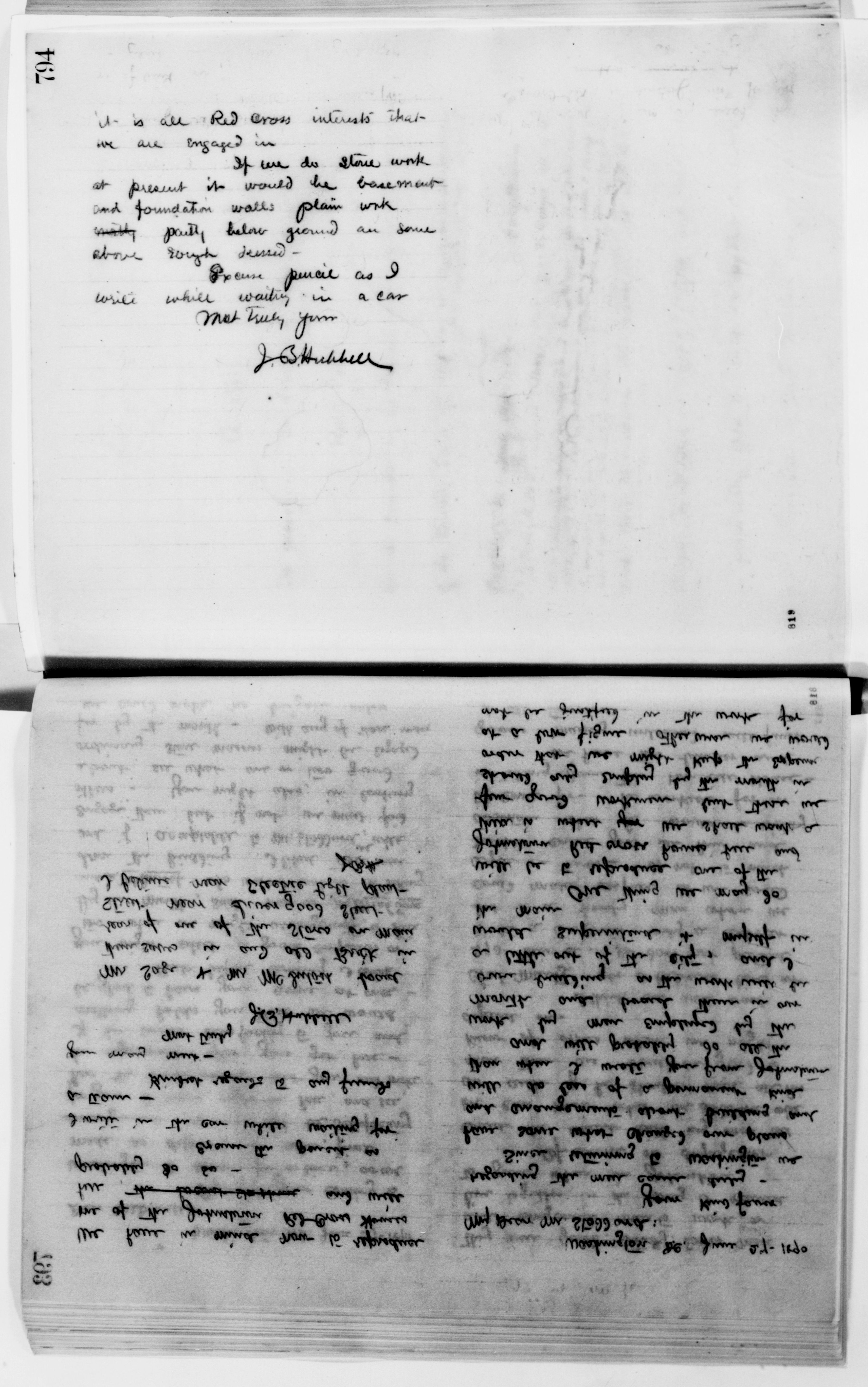 Scanned image of the current content page