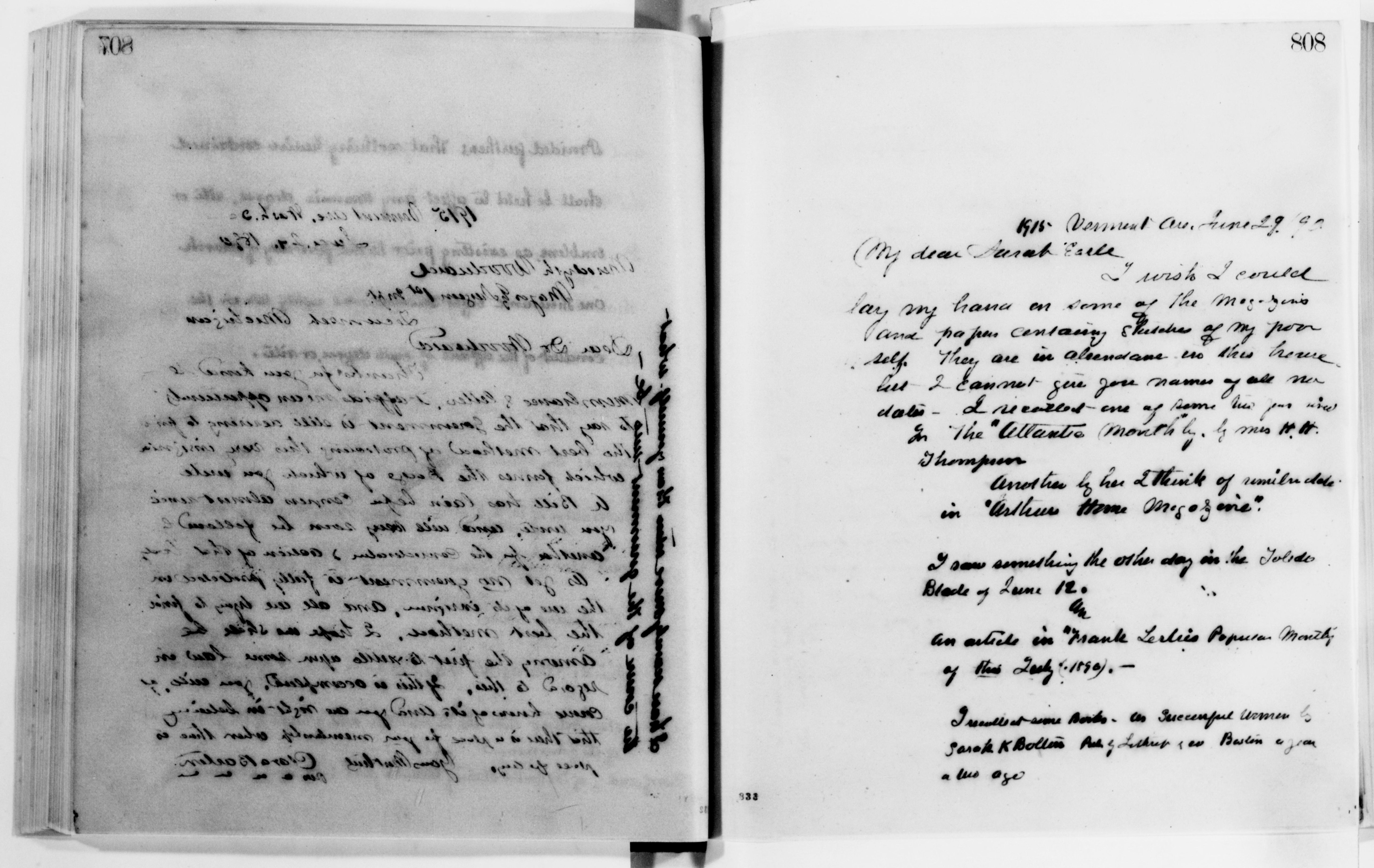 Scanned image of the current content page