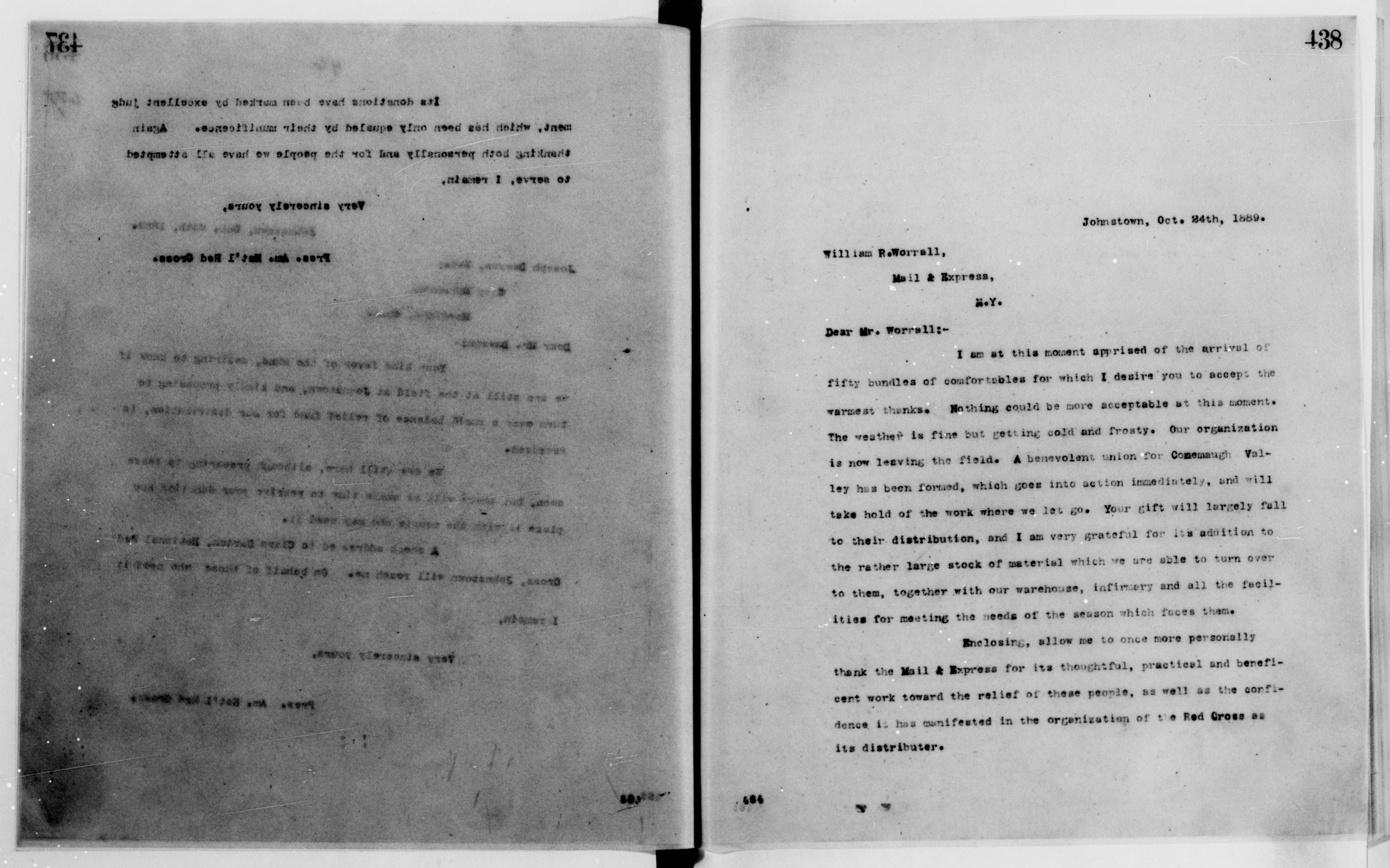 Scanned image of the current content page