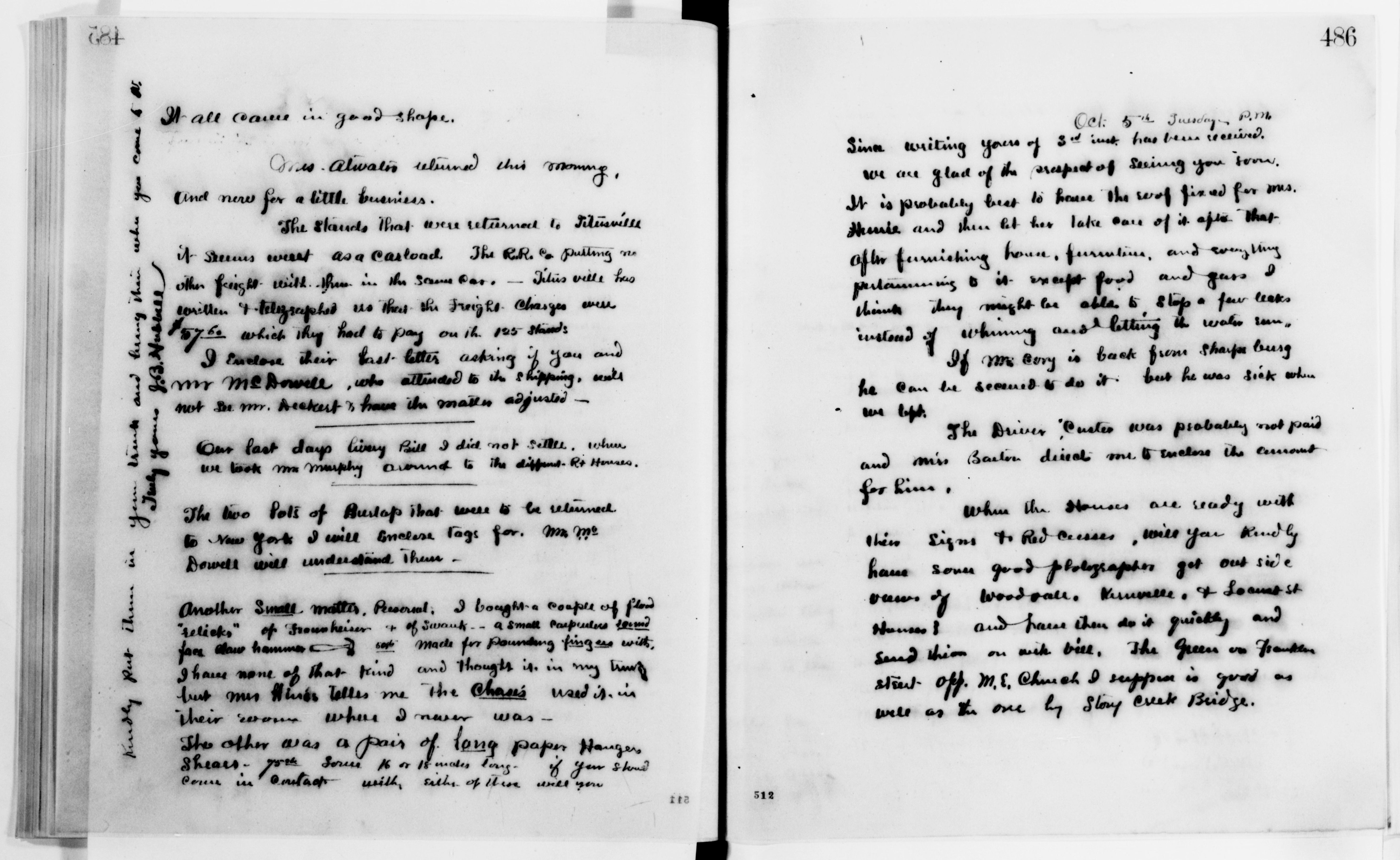 Scanned image of the current content page