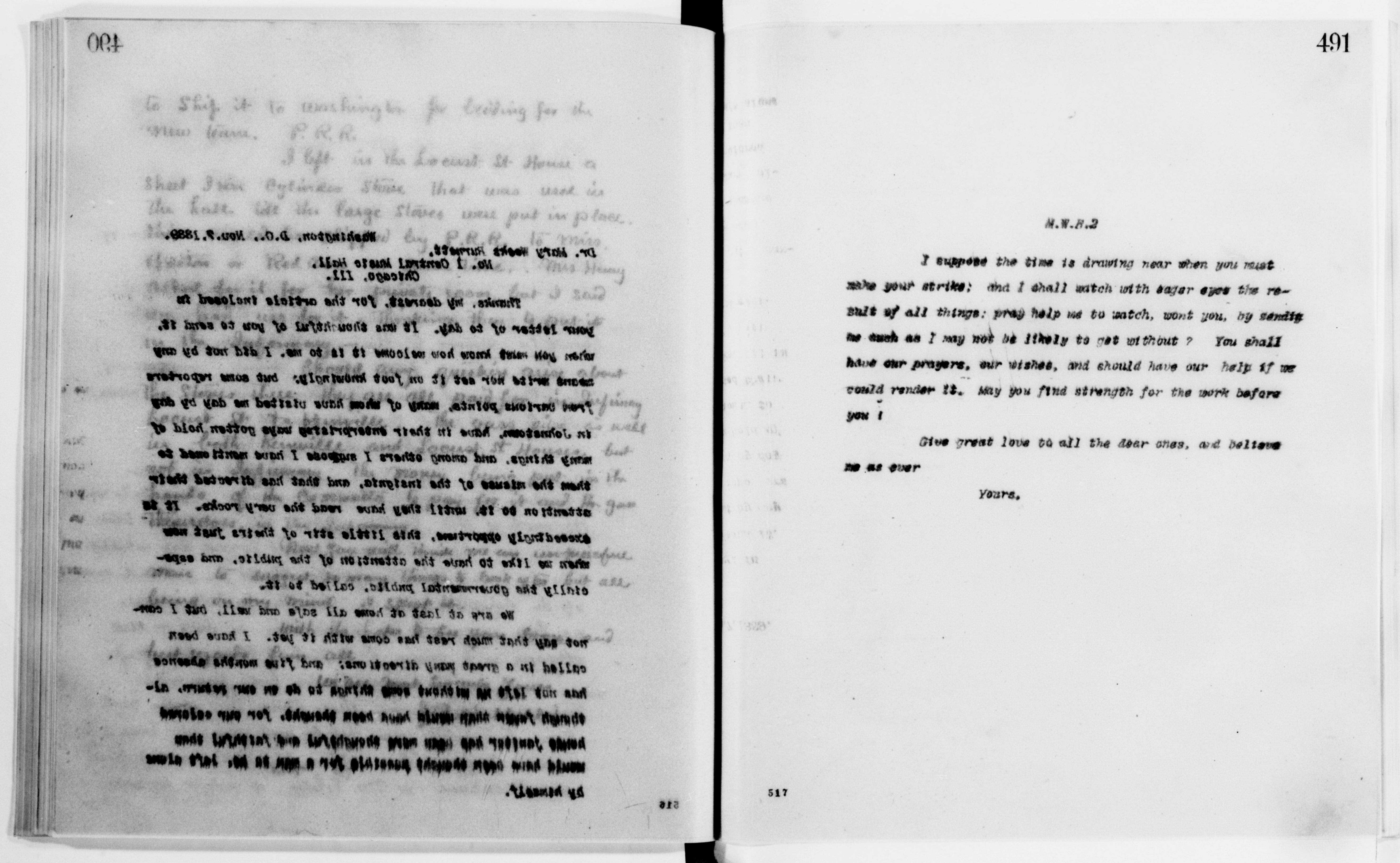Scanned image of the current content page