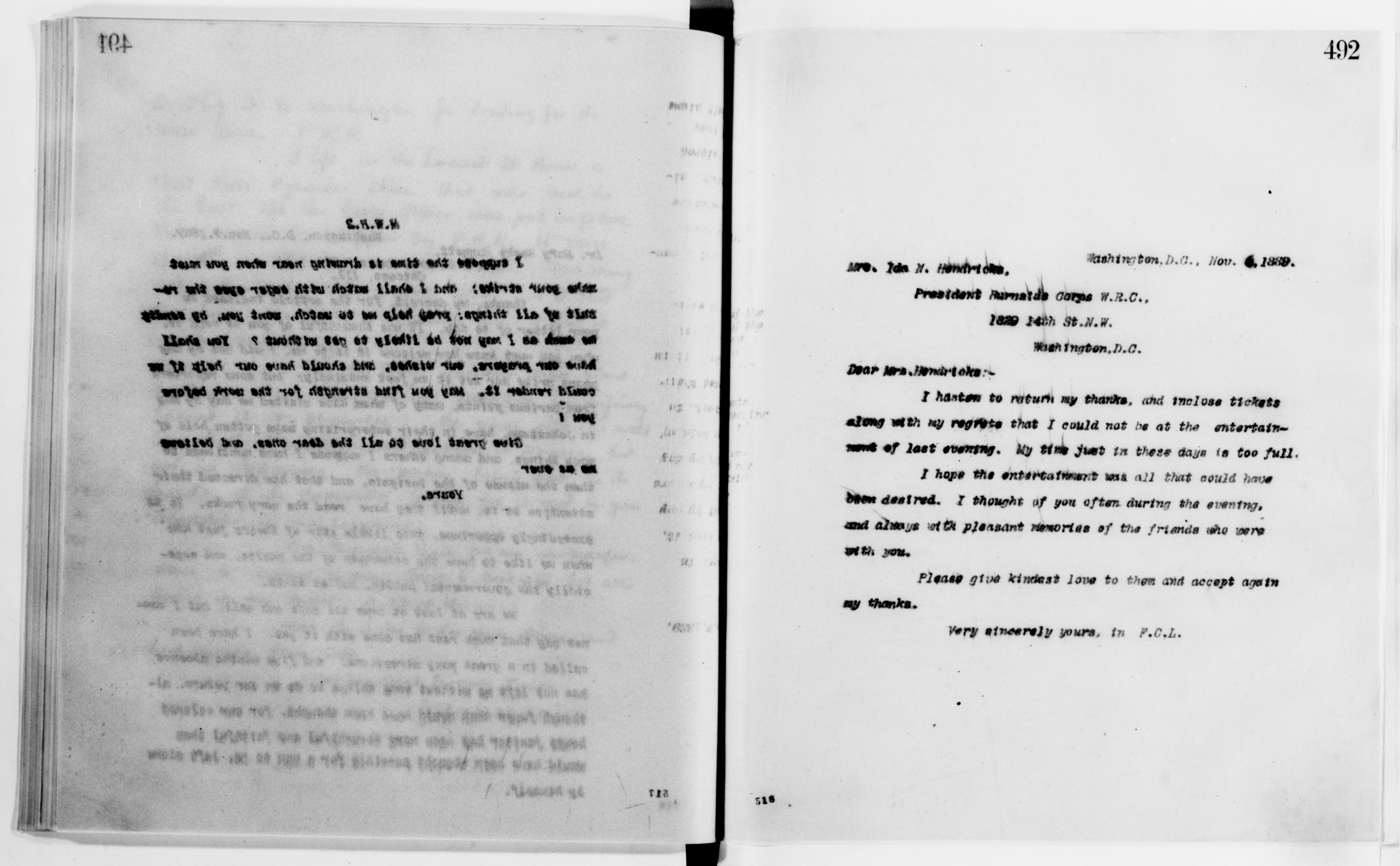 Scanned image of the current content page