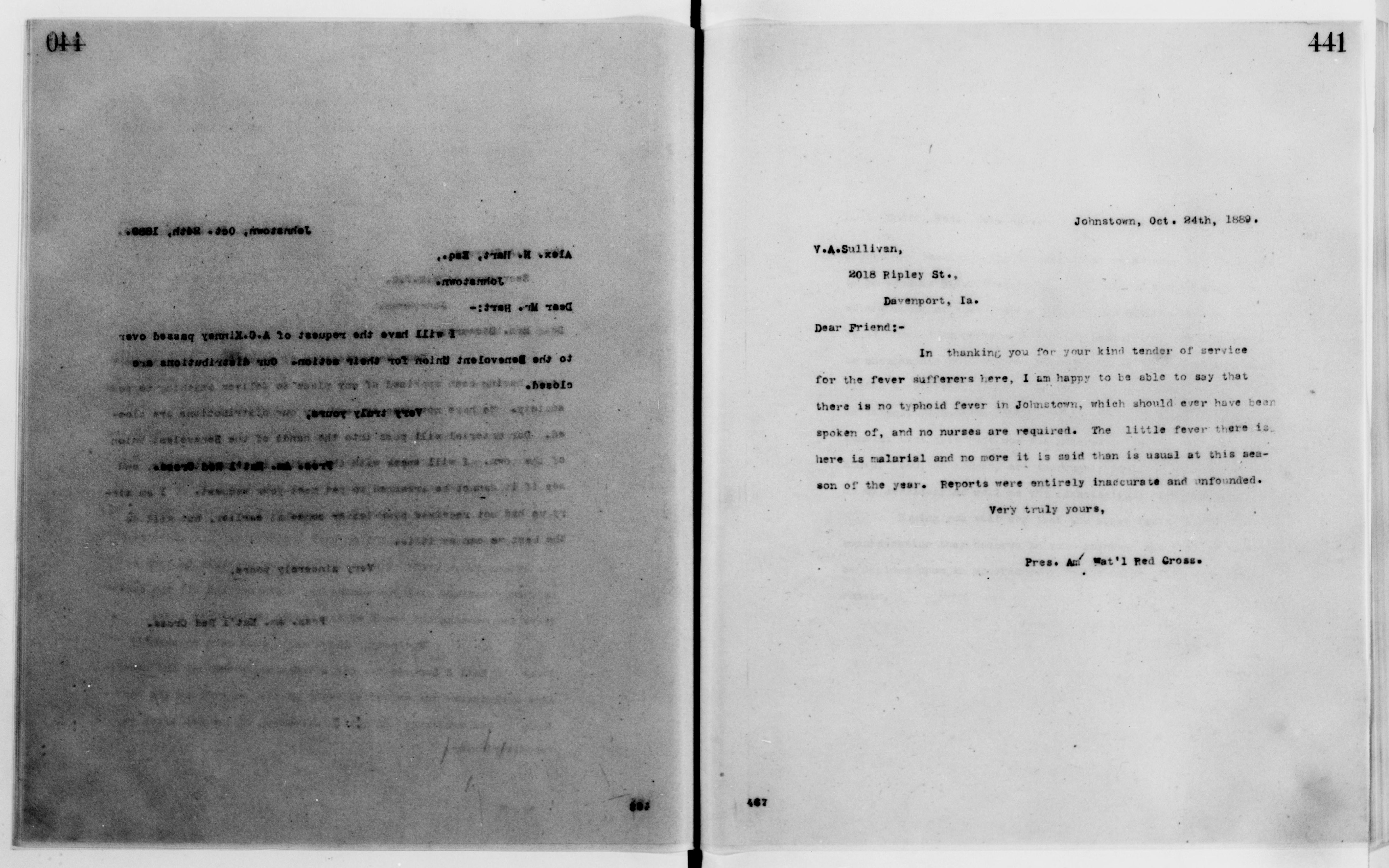 Scanned image of the current content page