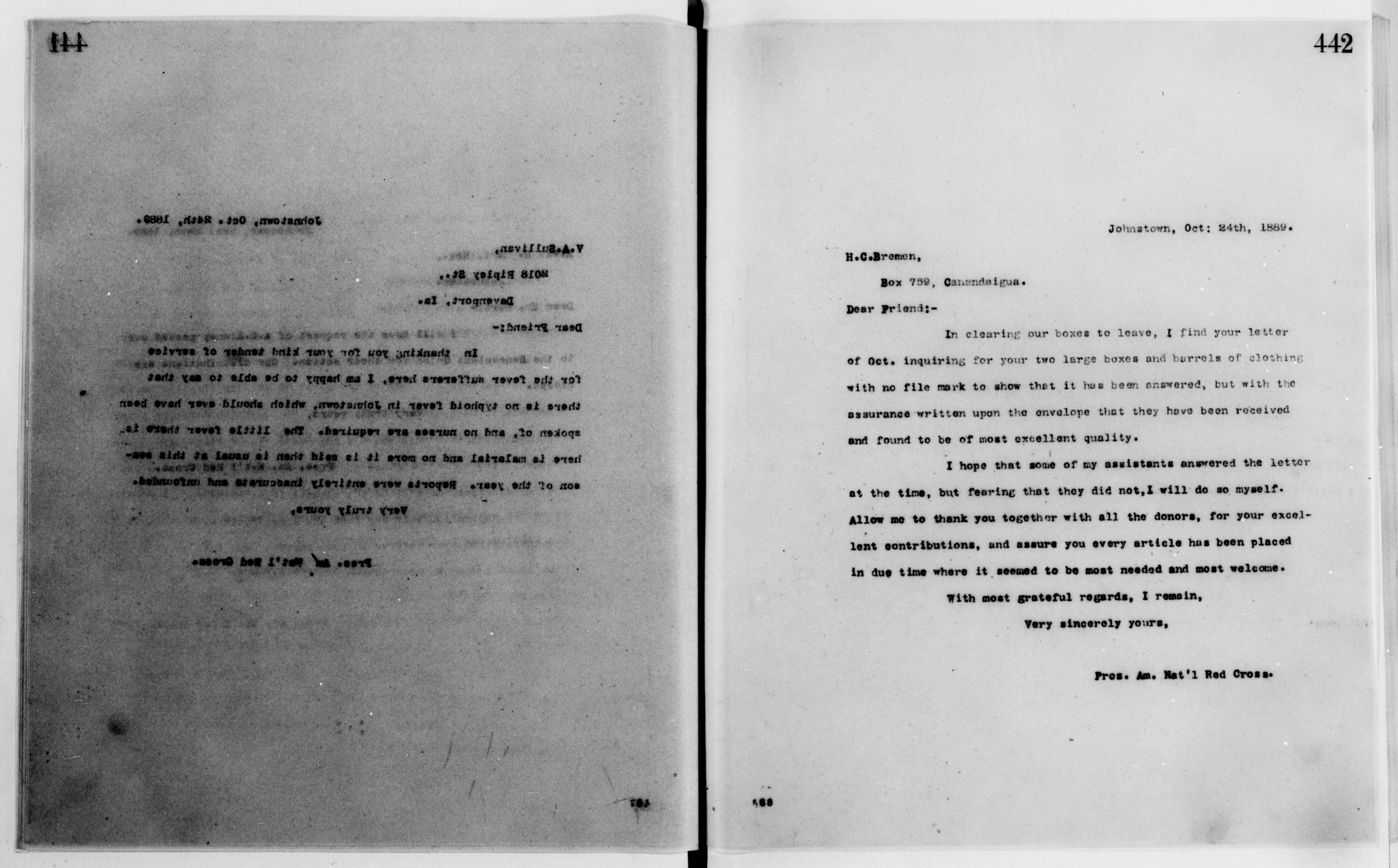 Scanned image of the current content page