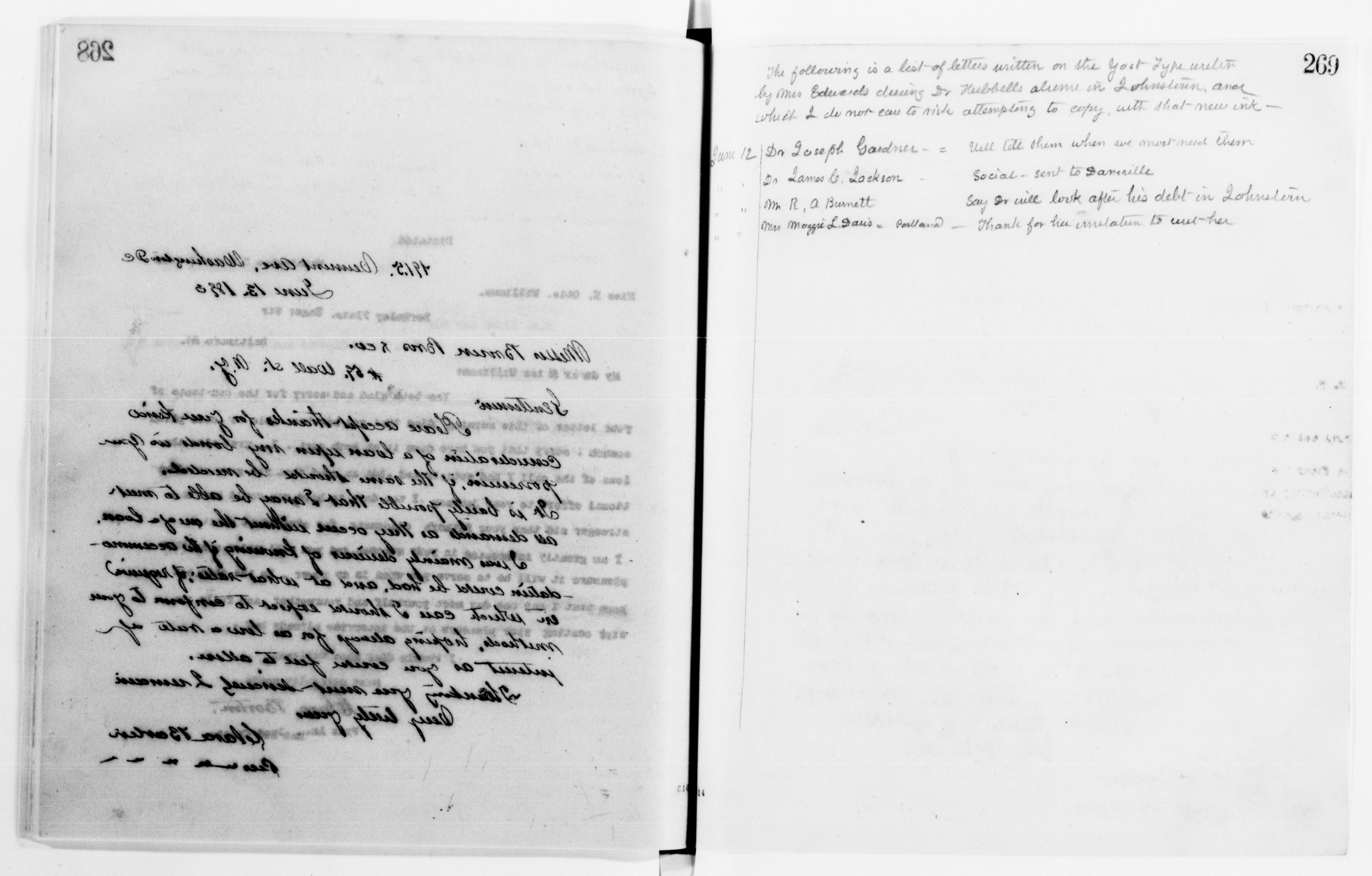 Scanned image of the current content page