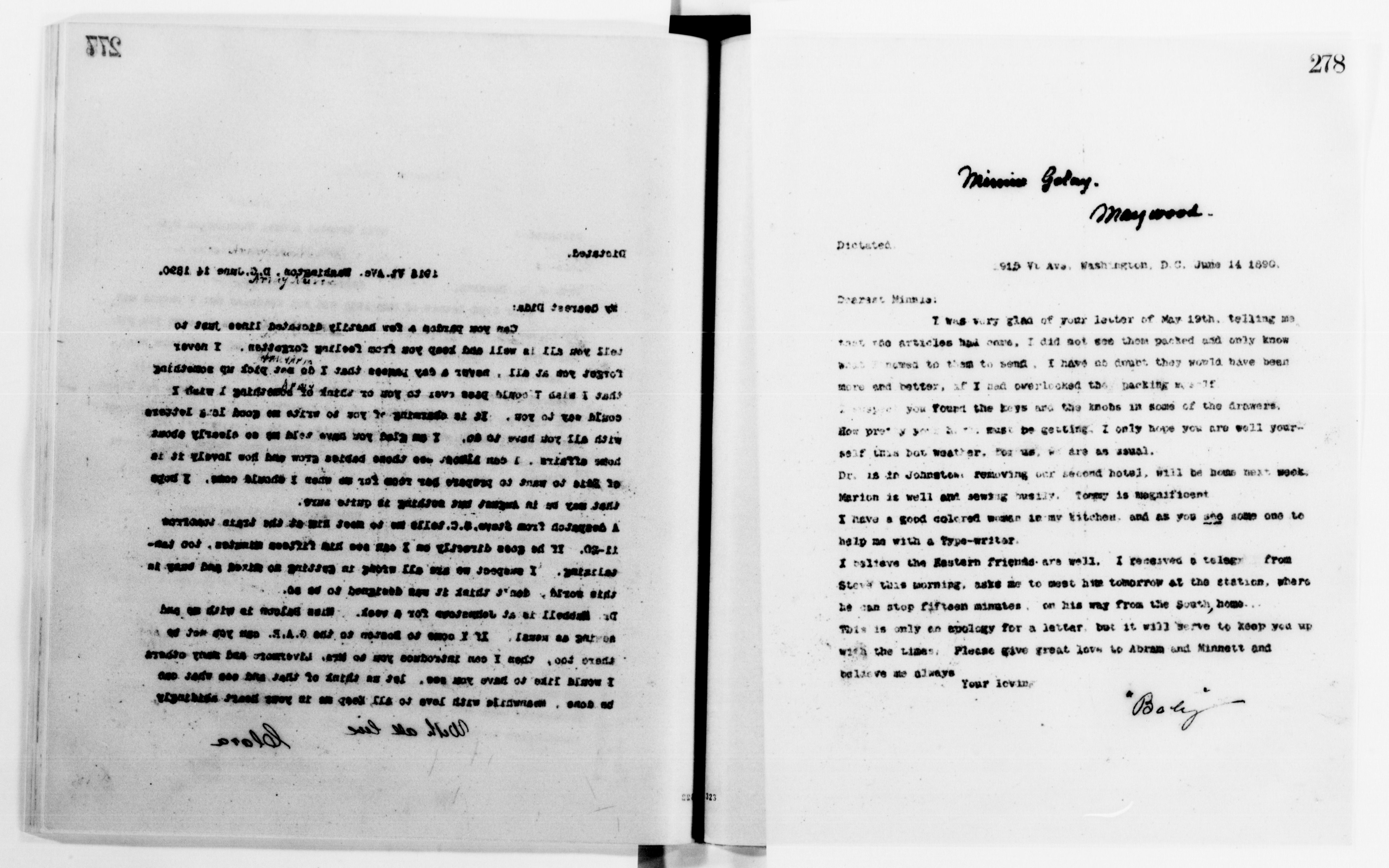 Scanned image of the current content page