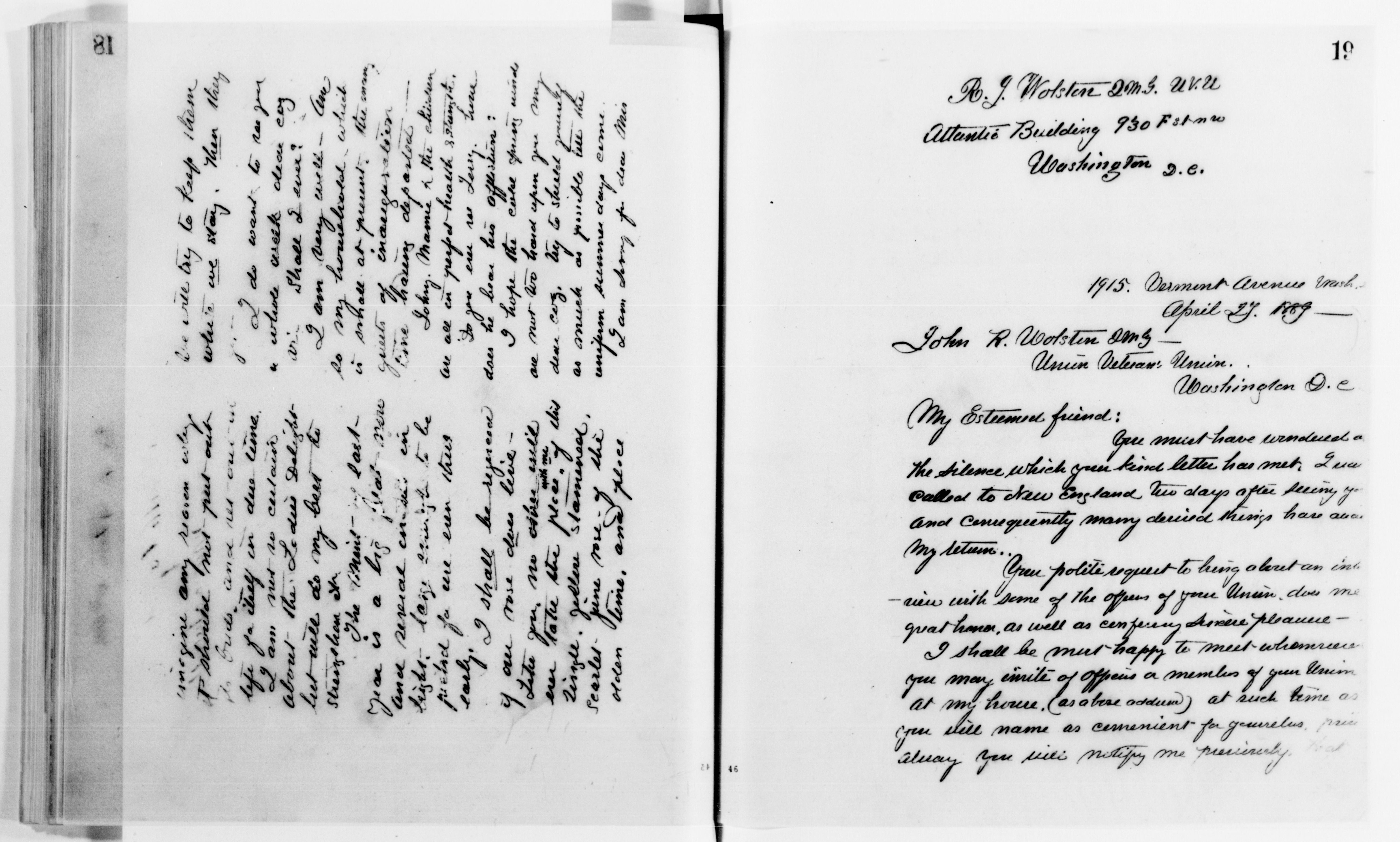 Scanned image of the current content page