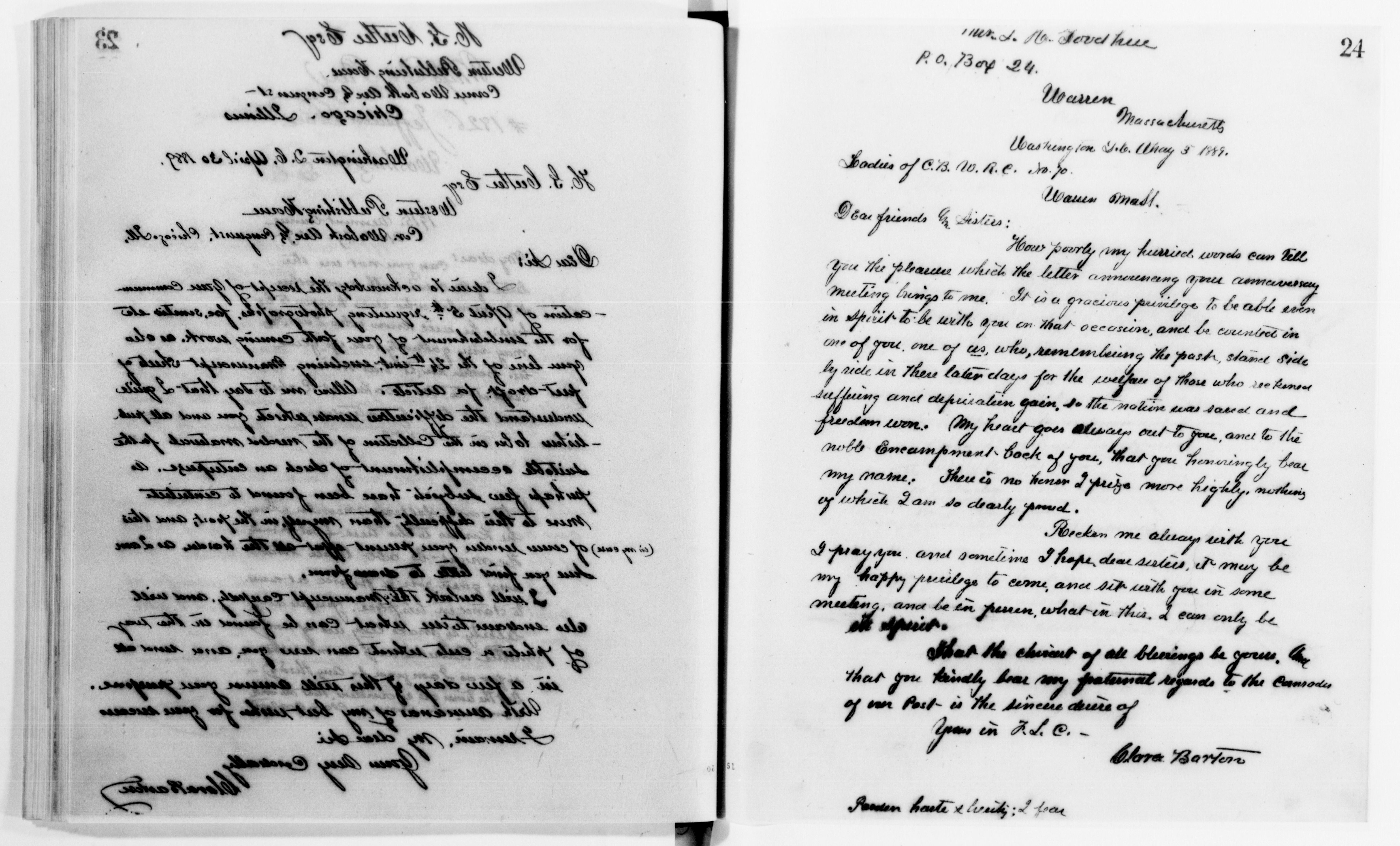 Scanned image of the current content page