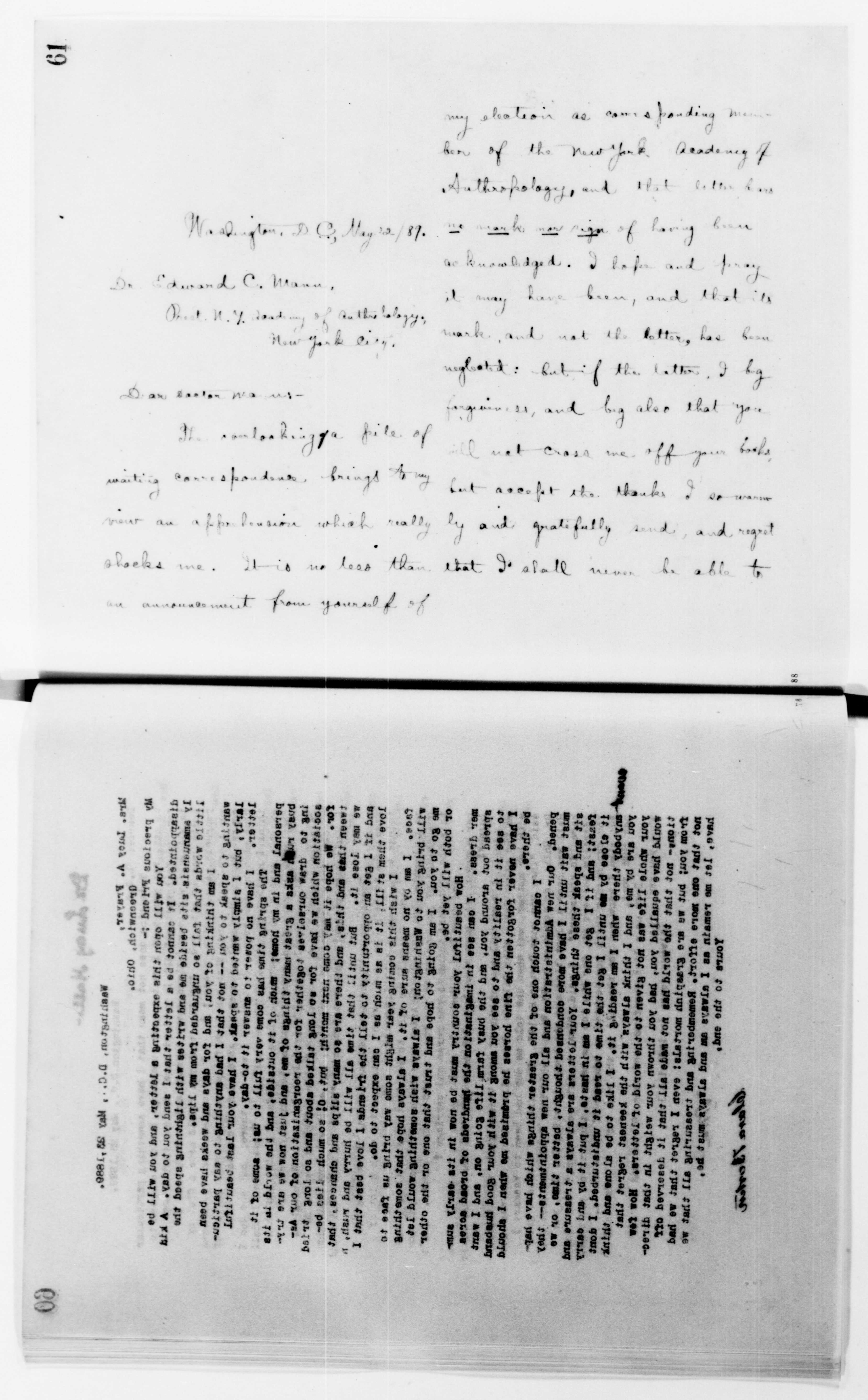 Scanned image of the current content page