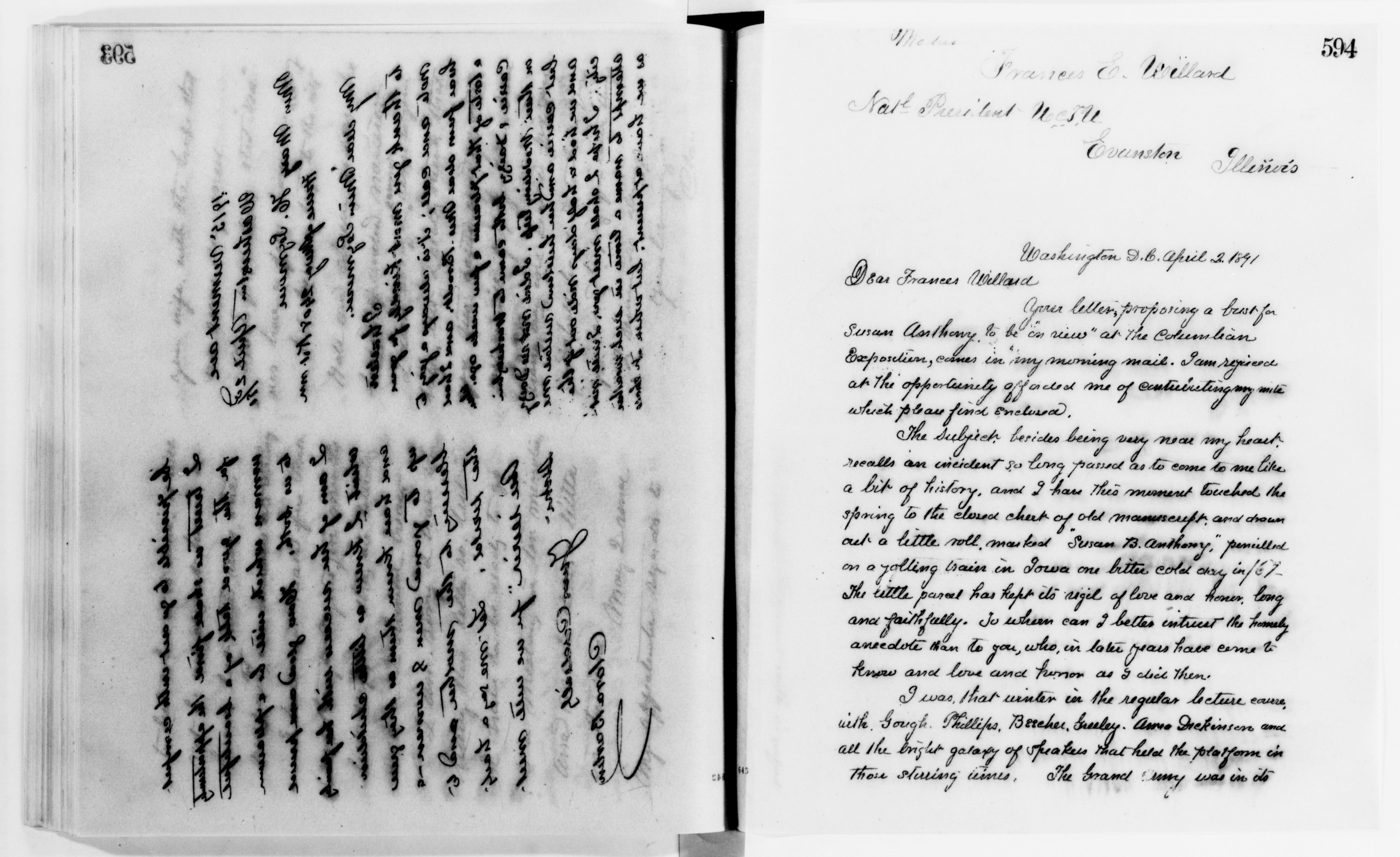 Scanned image of the current content page