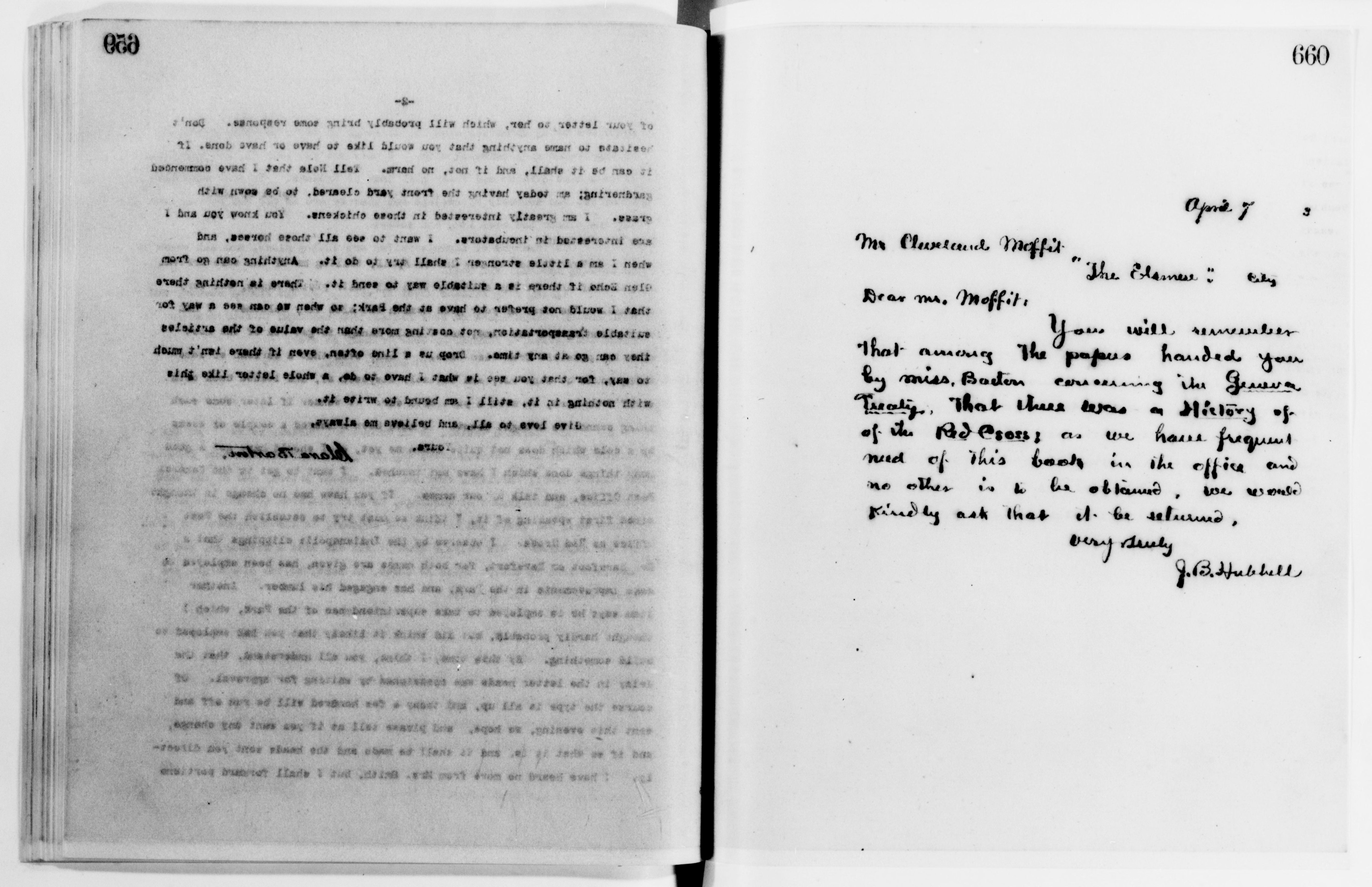 Scanned image of the current content page