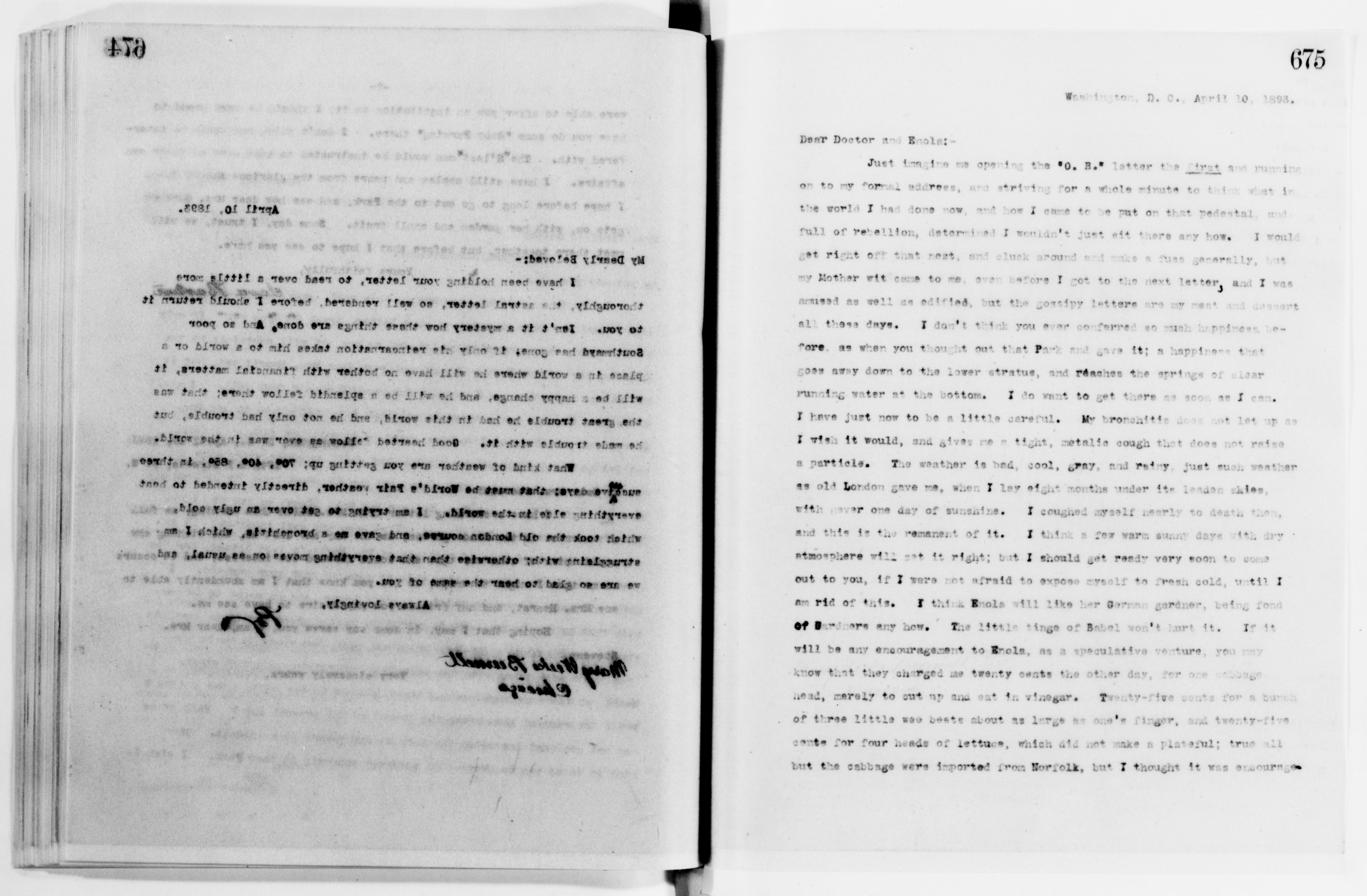 Scanned image of the current content page