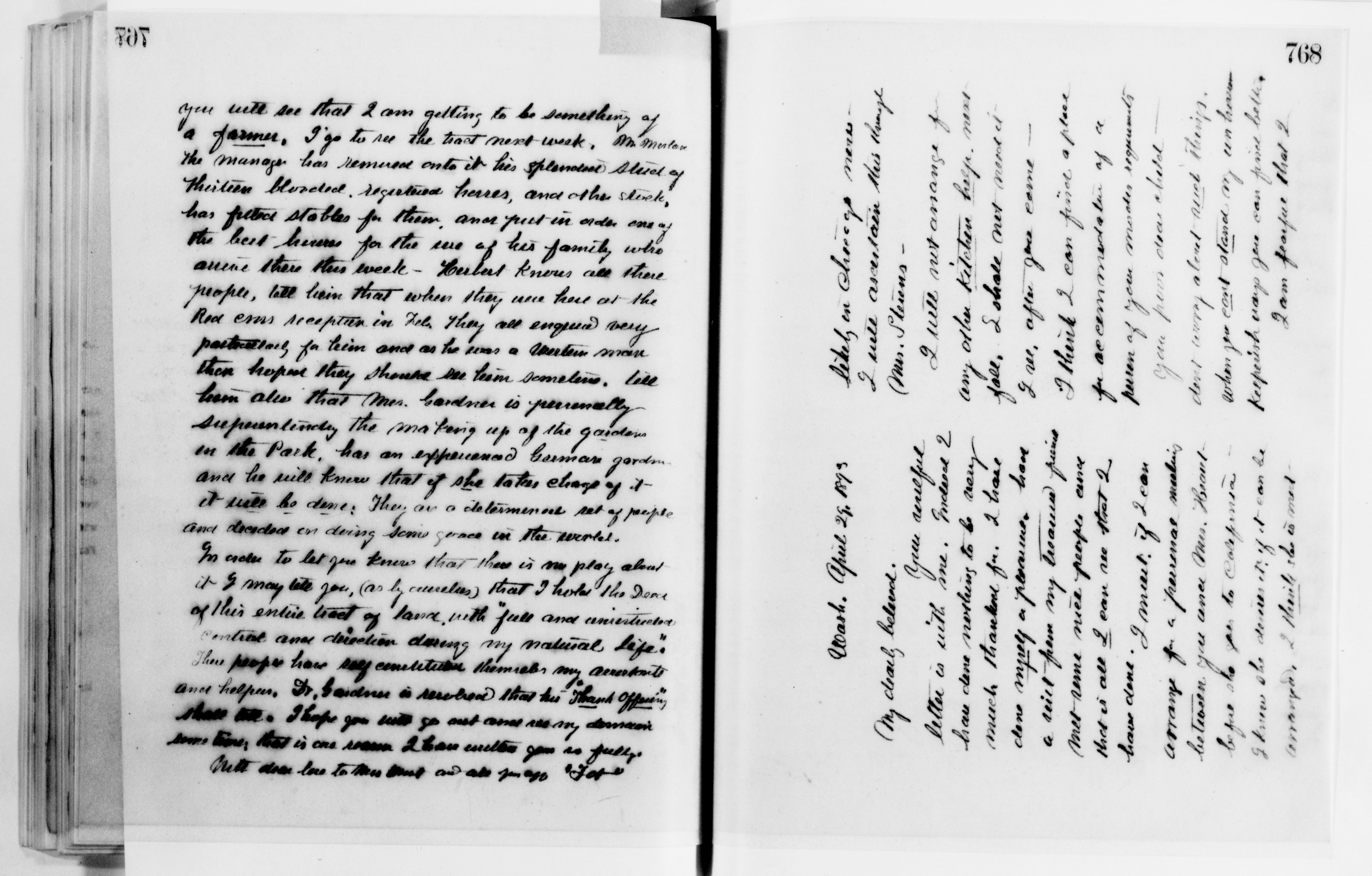 Scanned image of the current content page