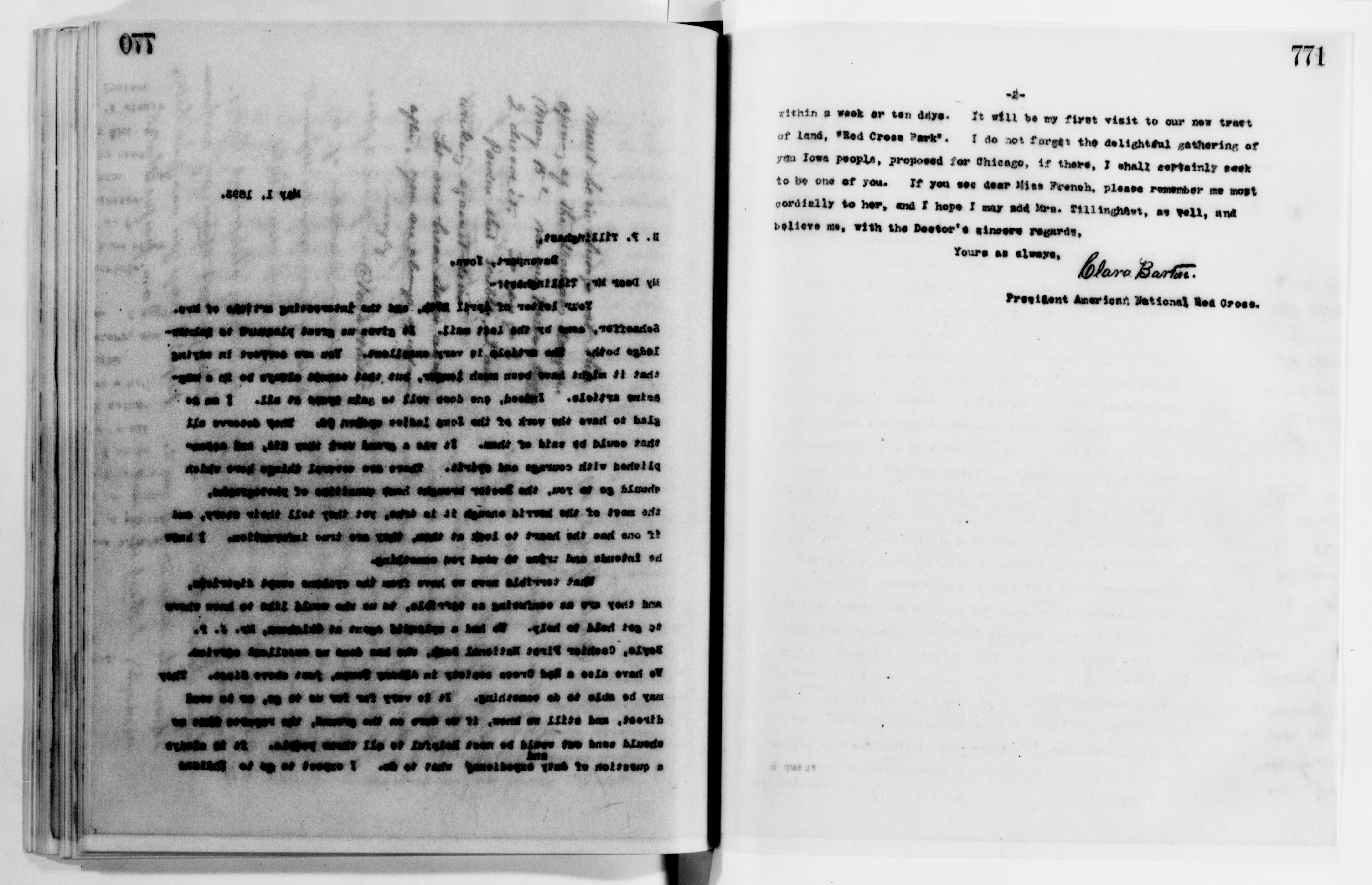 Scanned image of the current content page