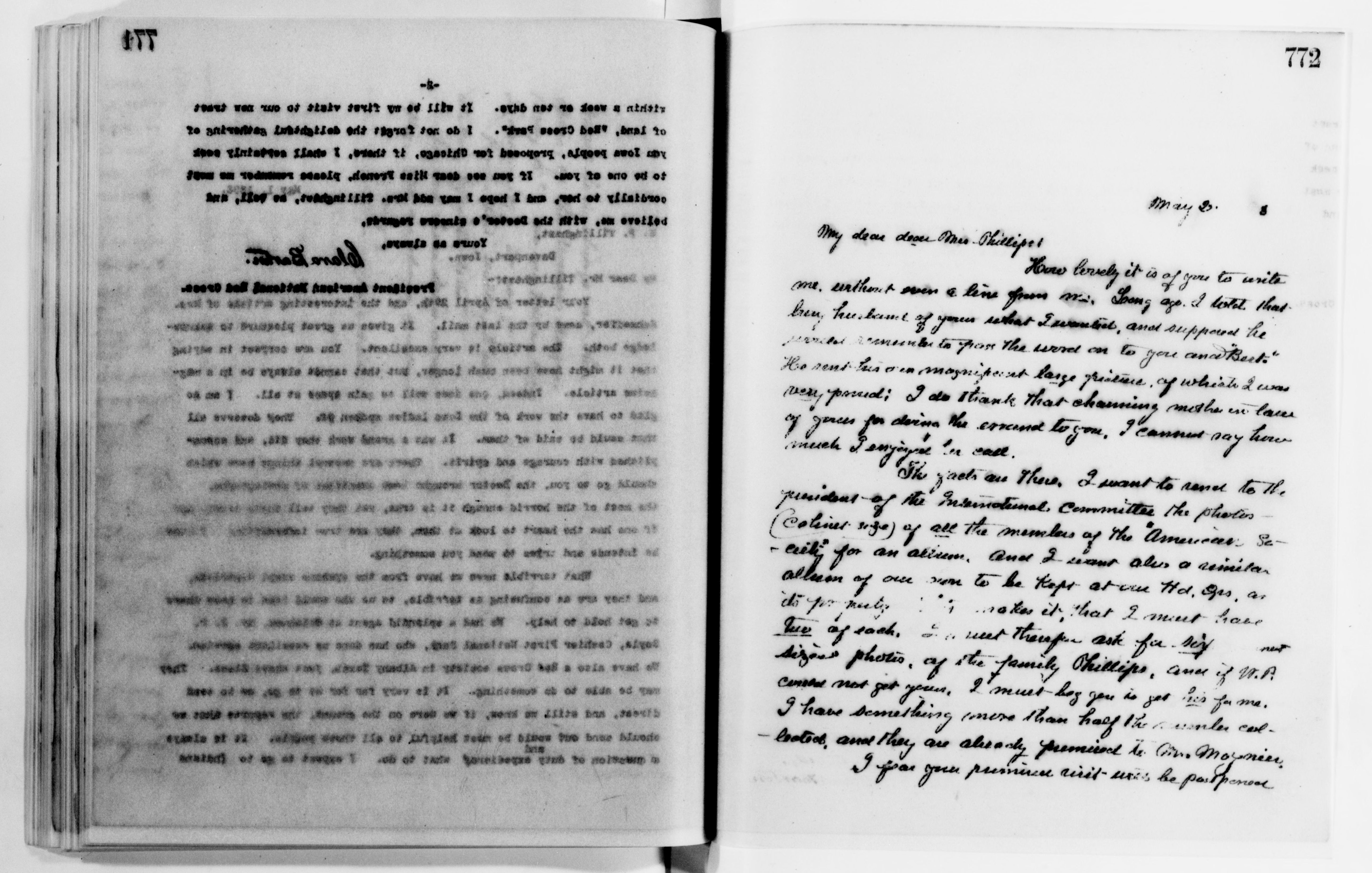 Scanned image of the current content page