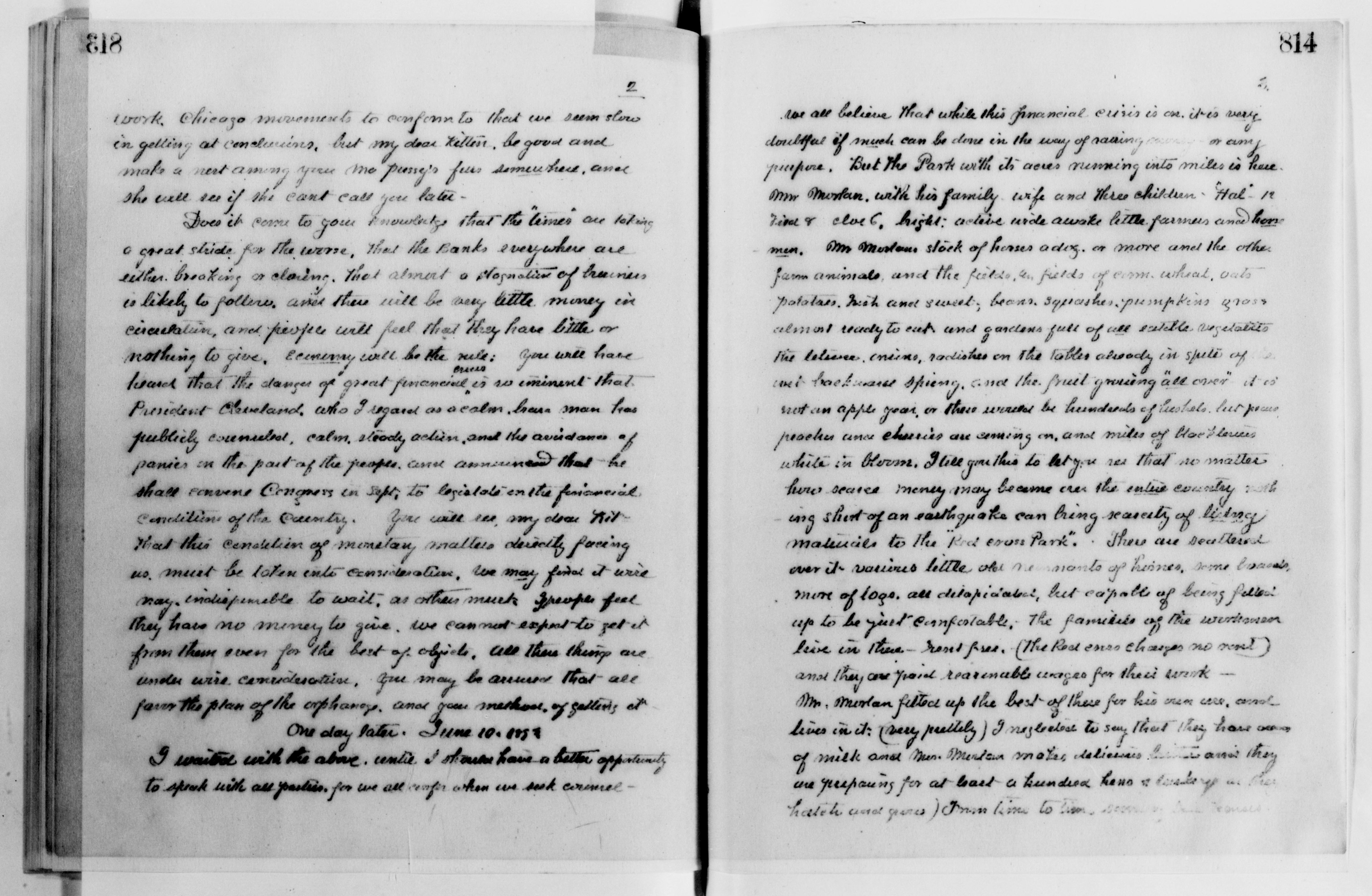 Scanned image of the current content page