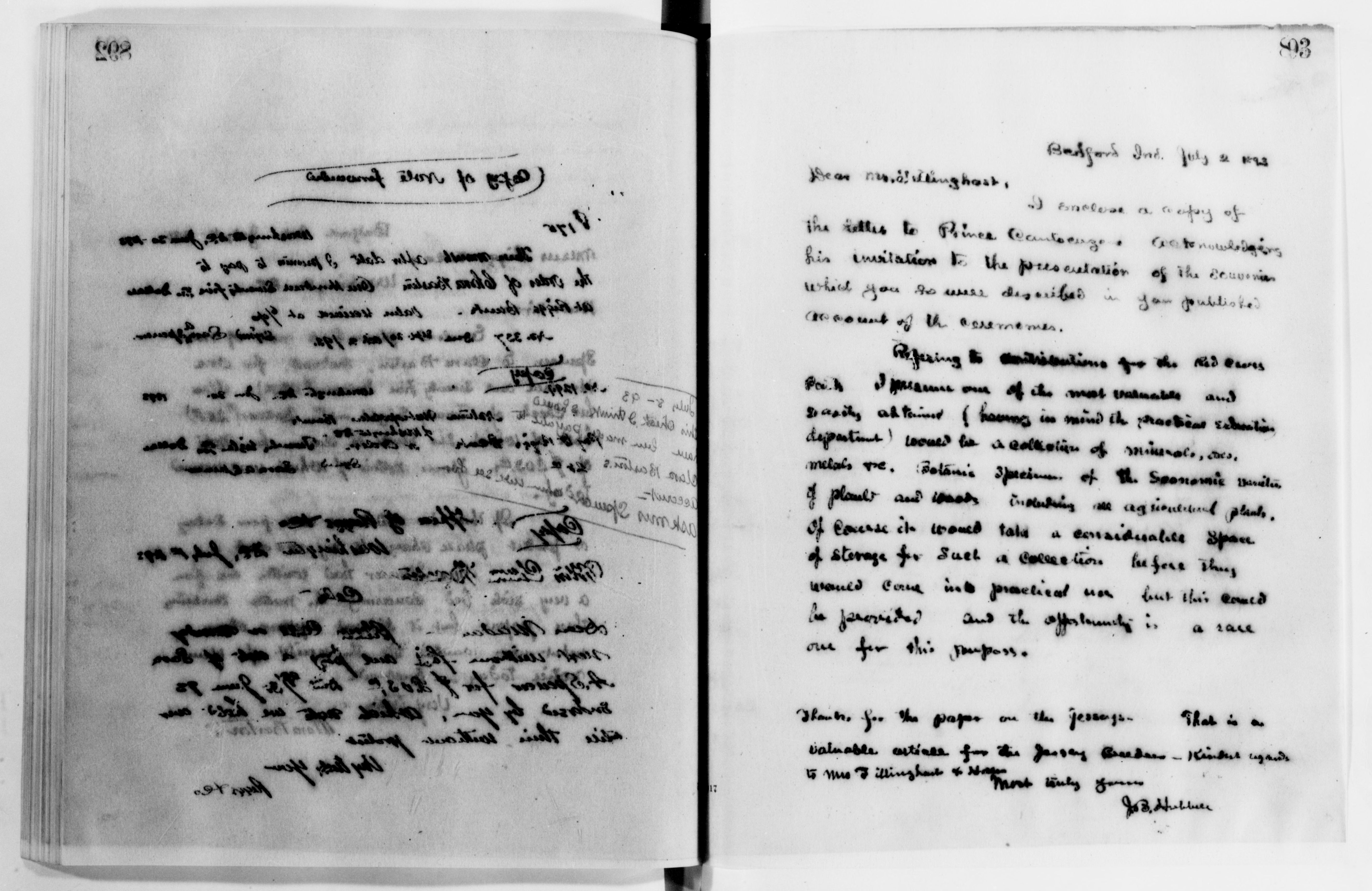 Scanned image of the current content page