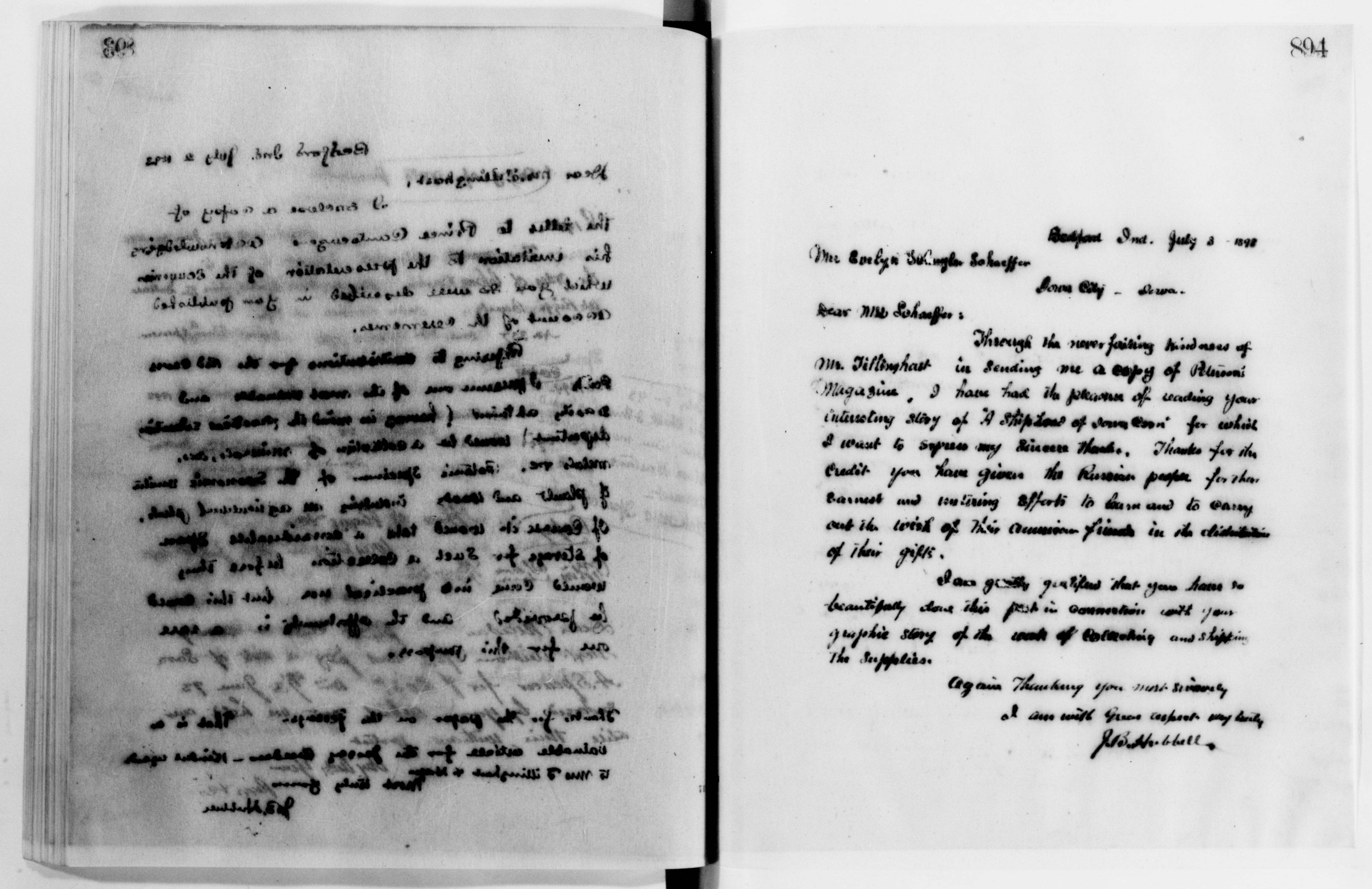 Scanned image of the current content page