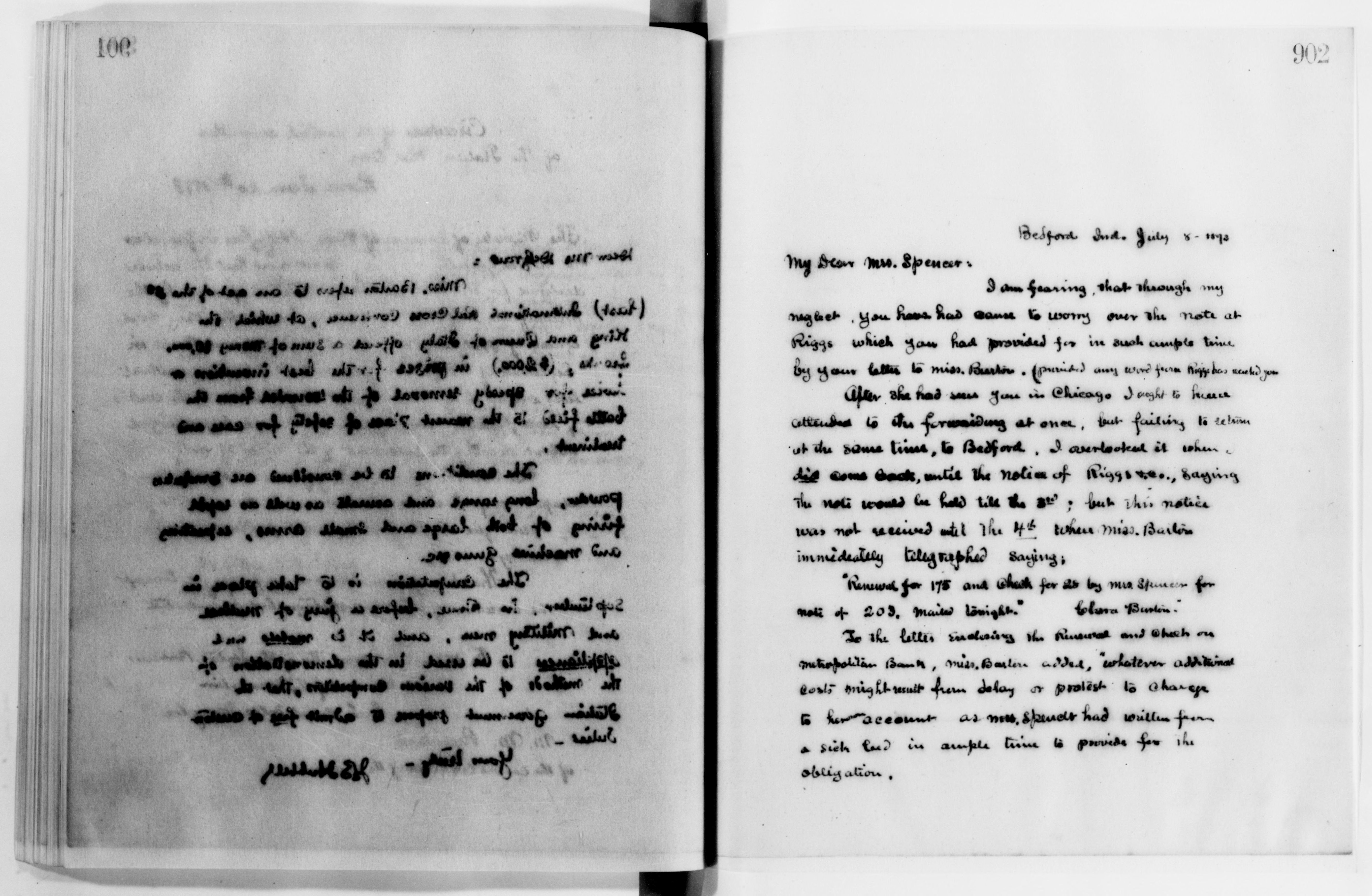 Scanned image of the current content page