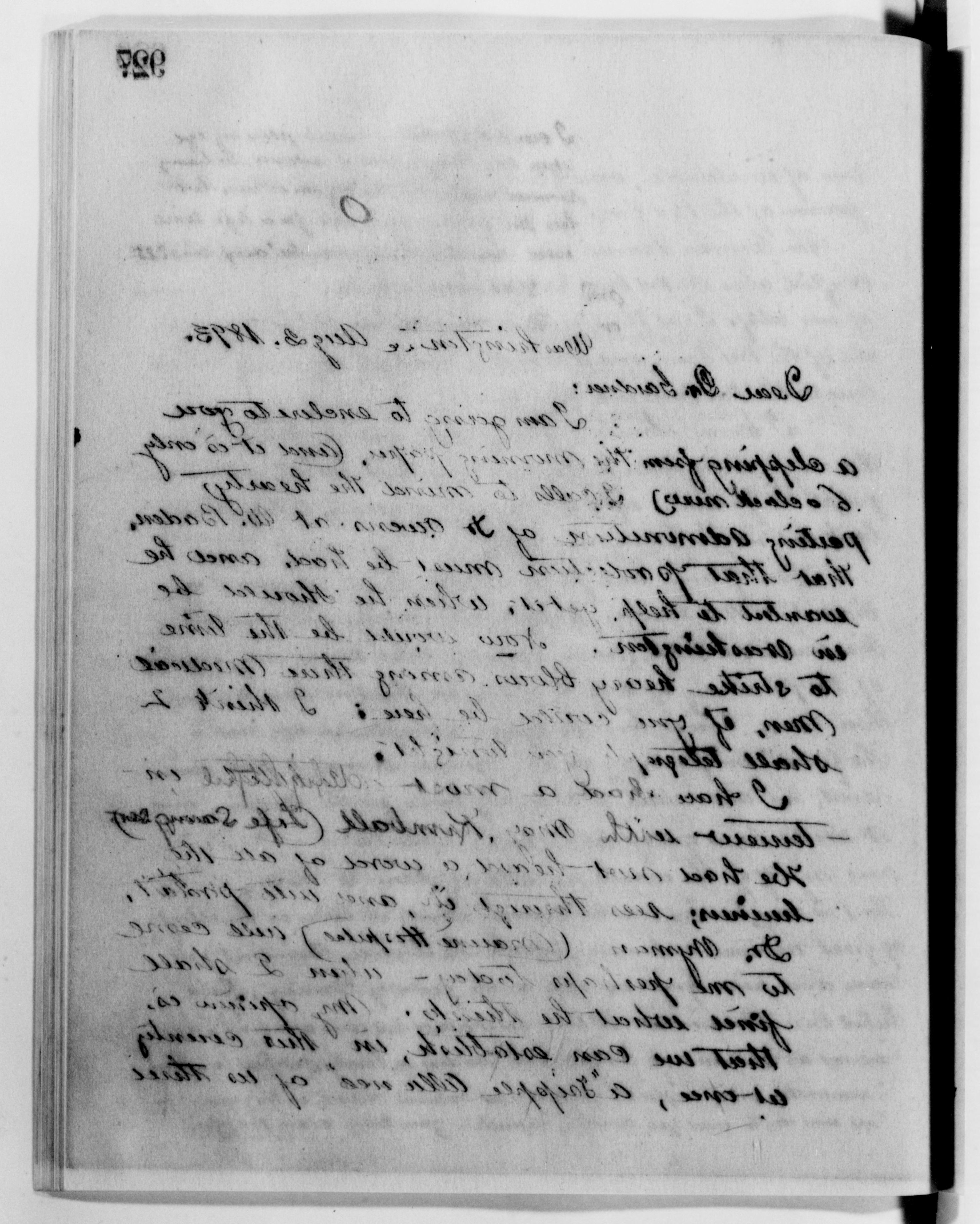 Scanned image of the current content page