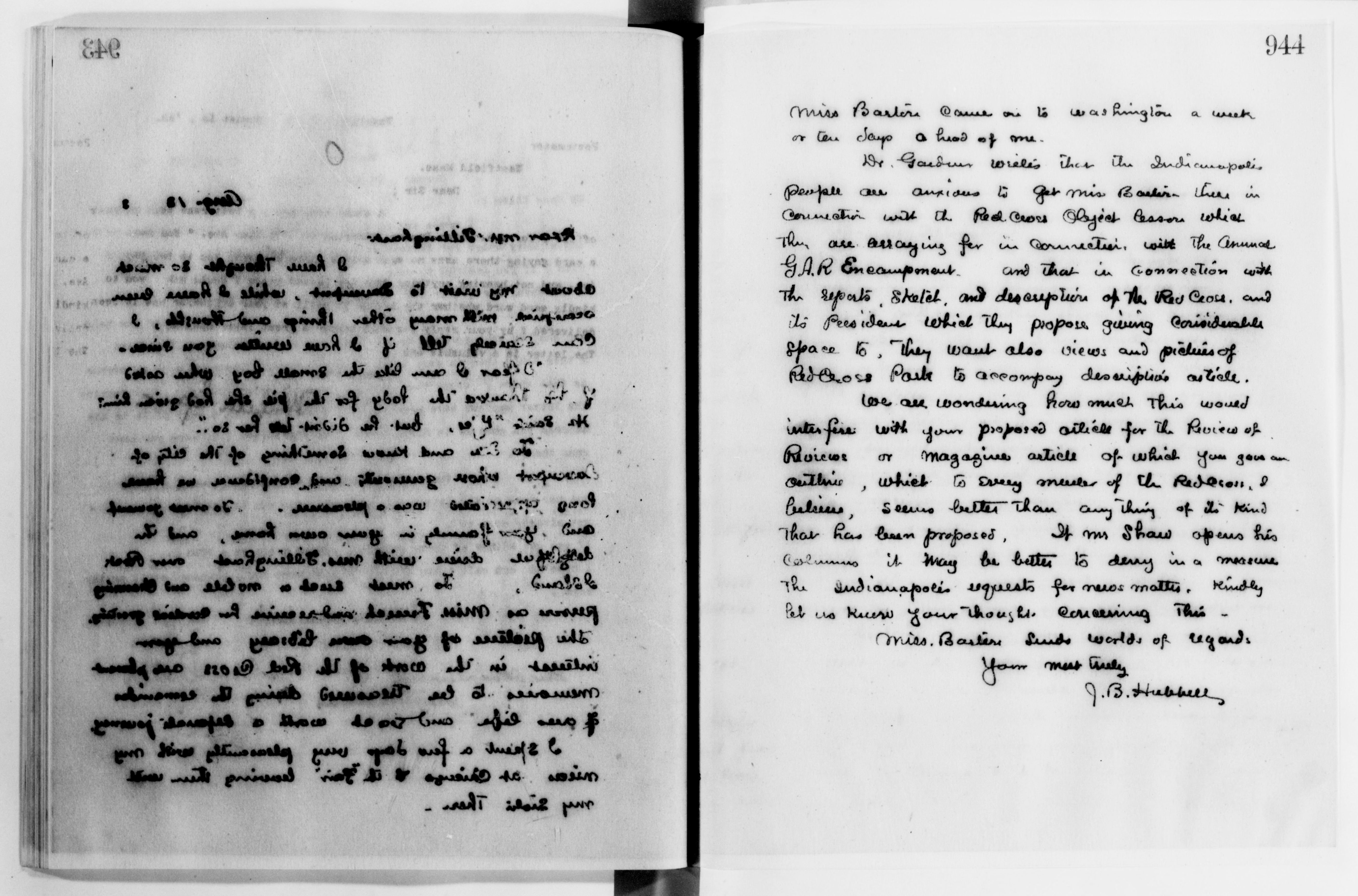 Scanned image of the current content page