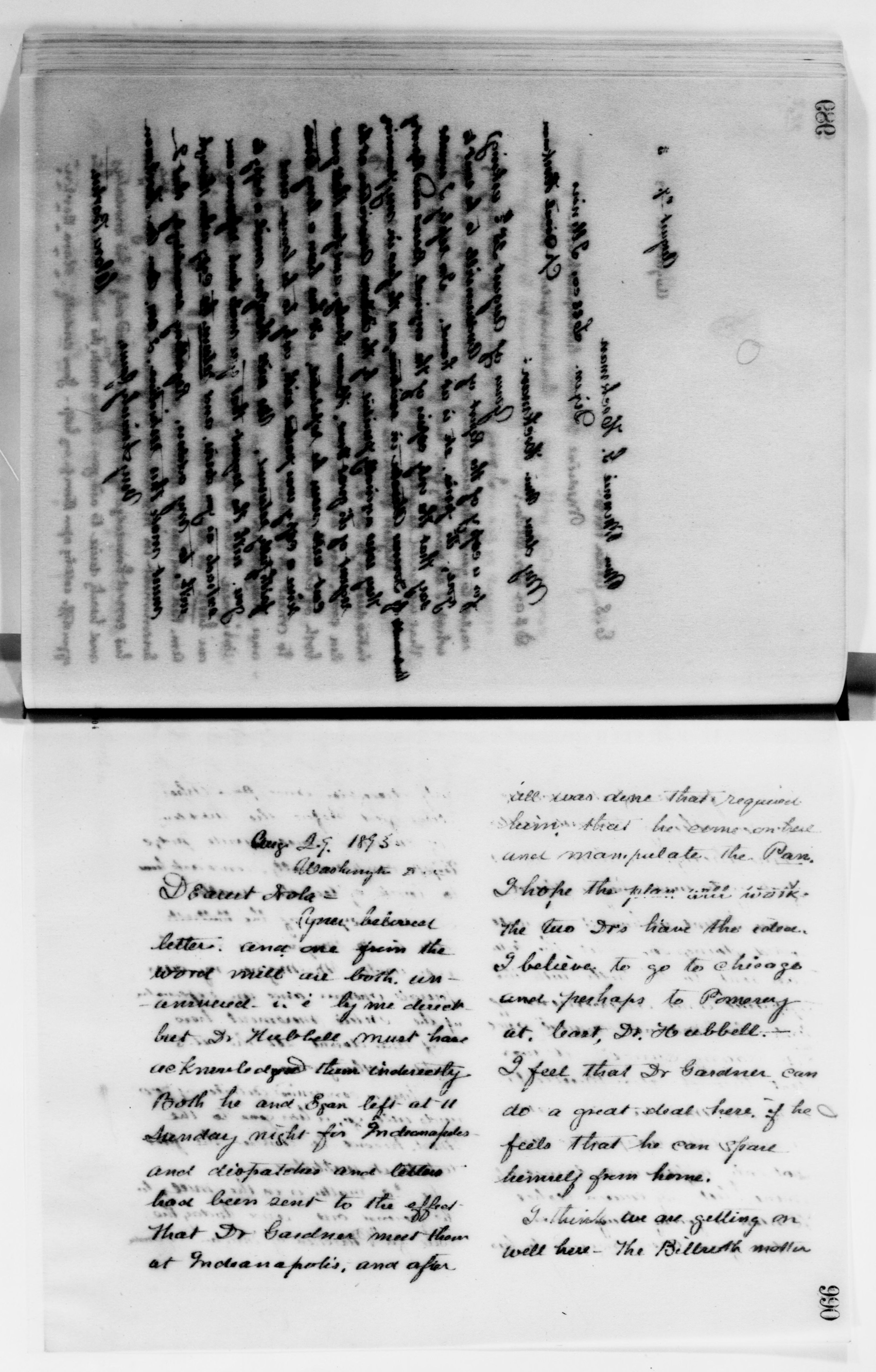 Scanned image of the current content page