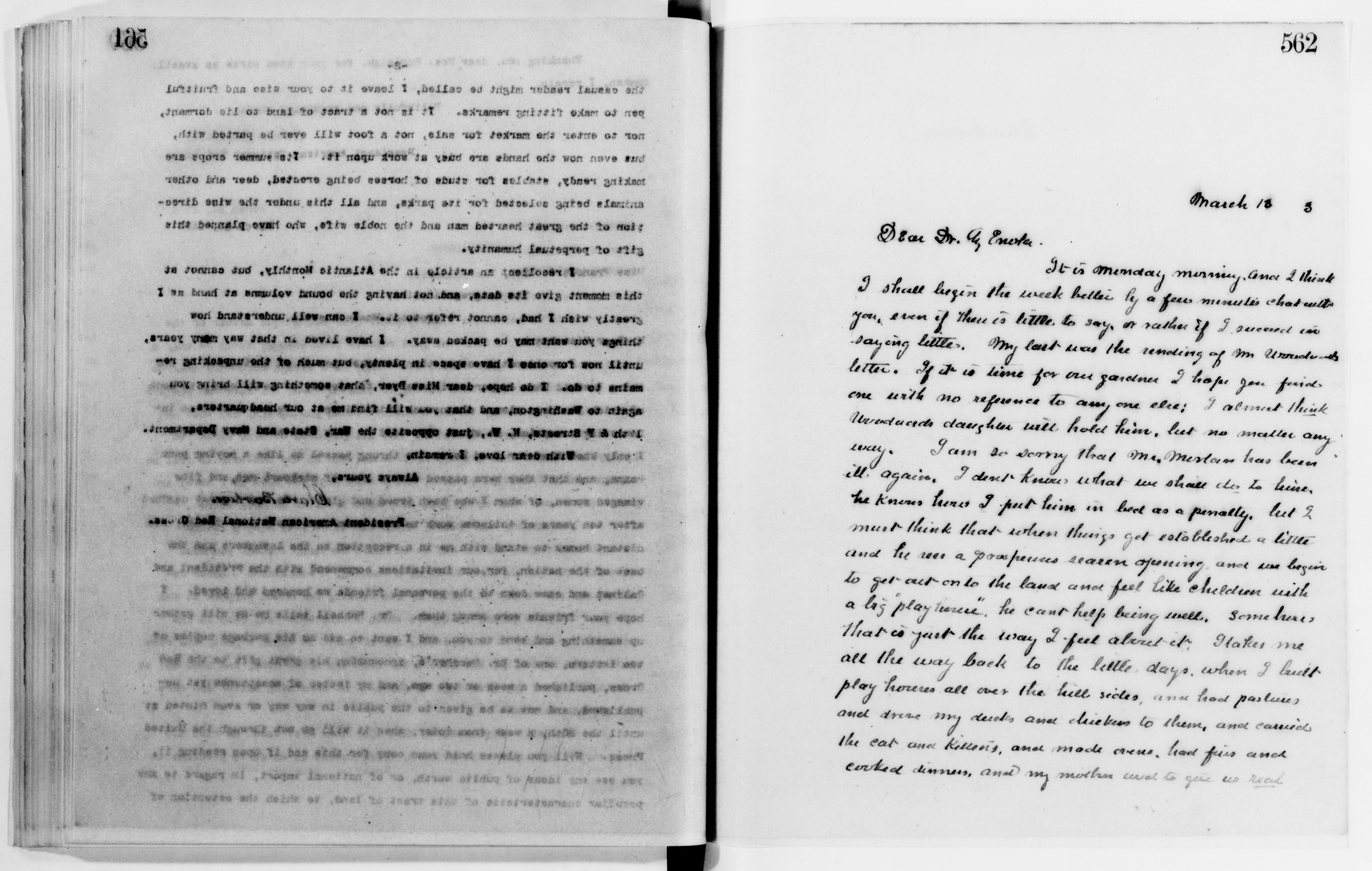 Scanned image of the current content page