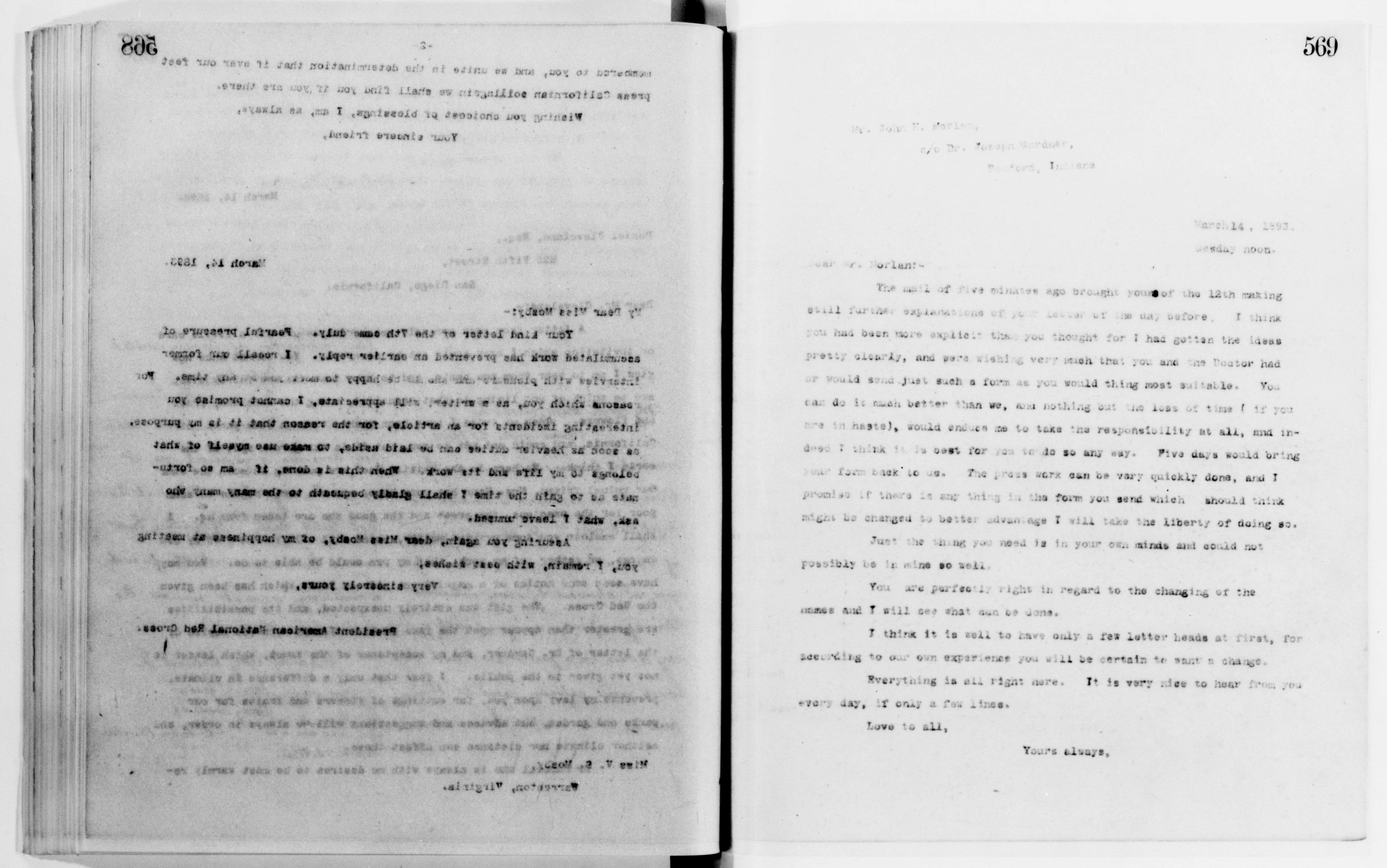 Scanned image of the current content page