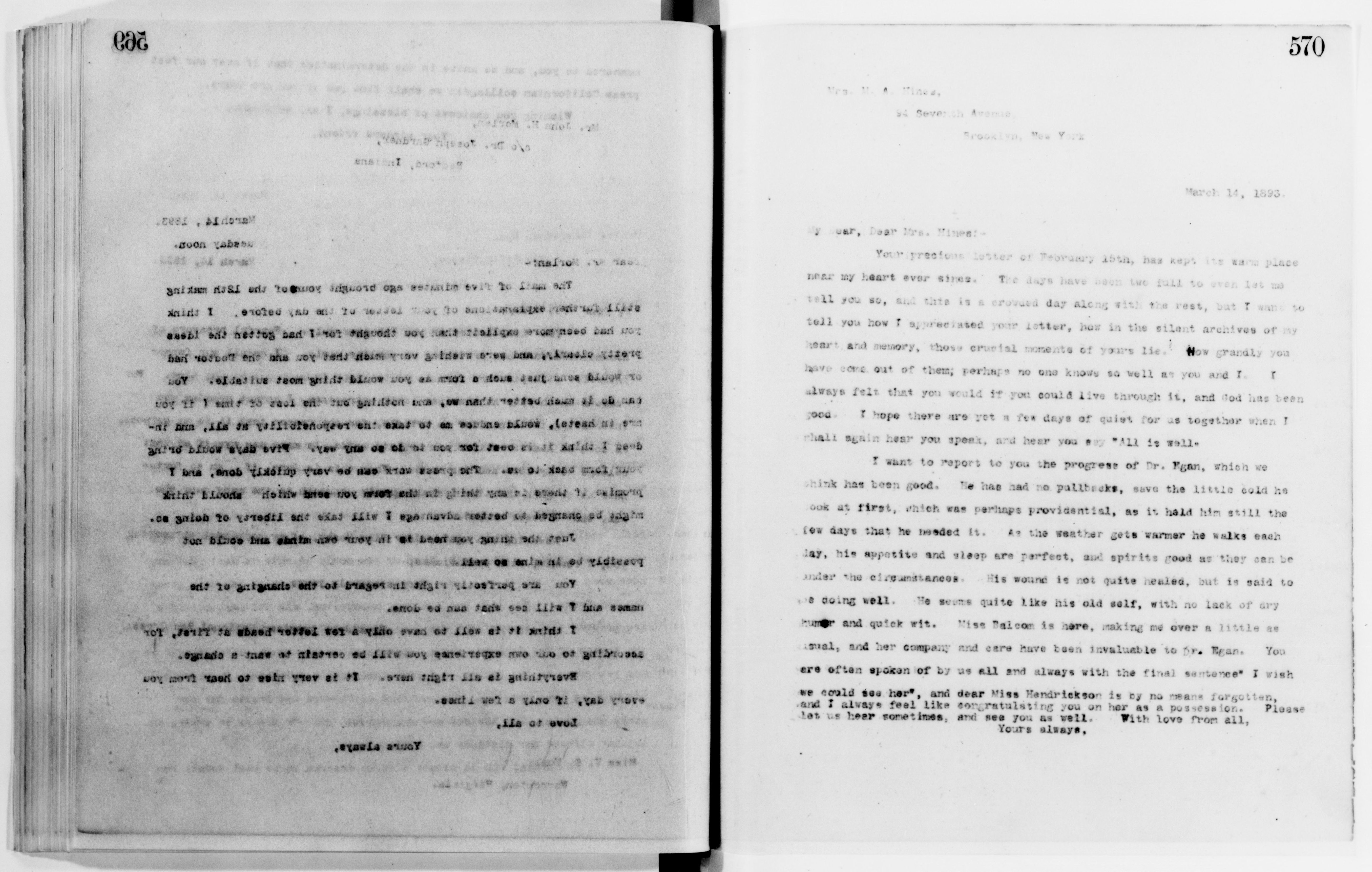 Scanned image of the current content page