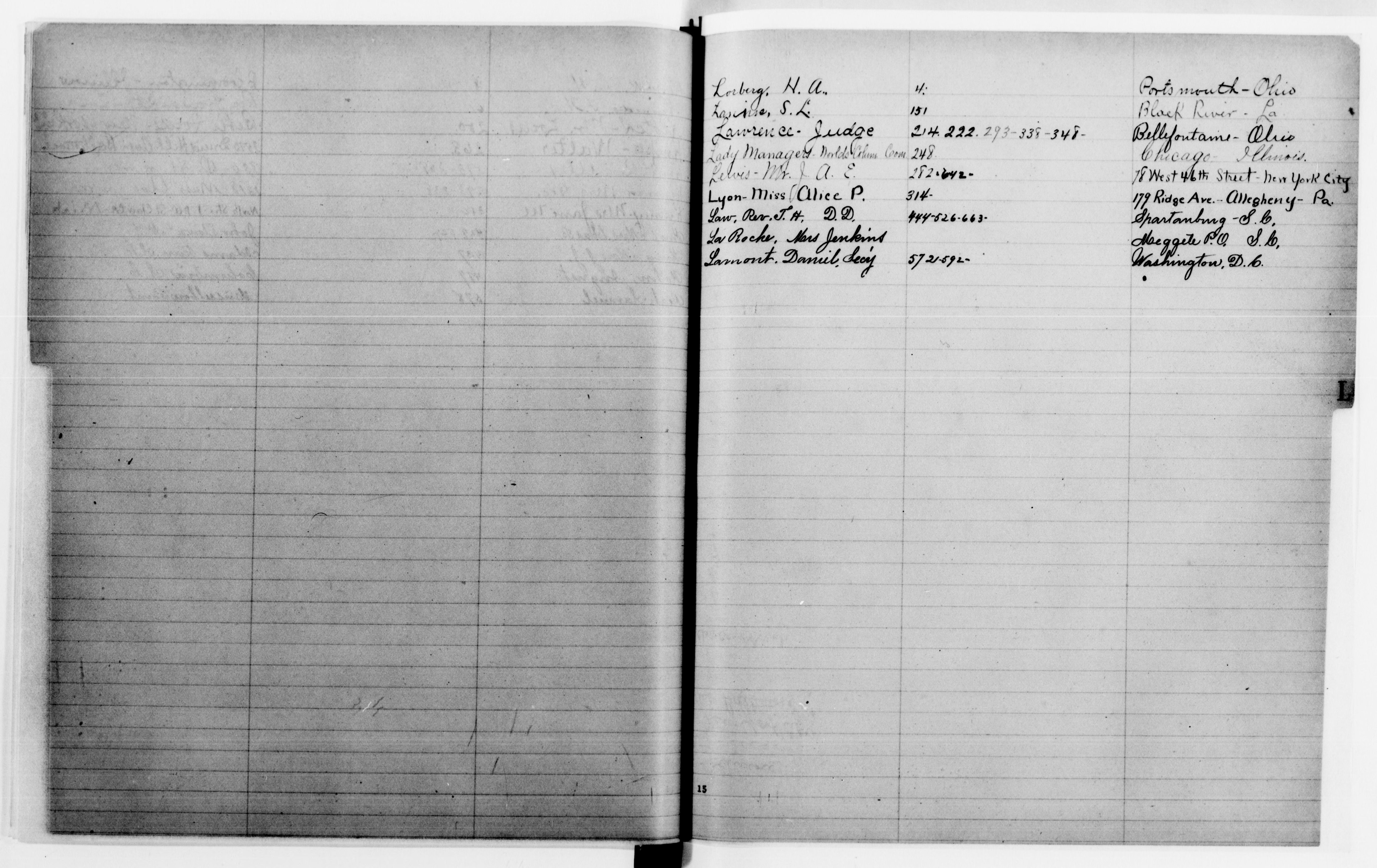 Scanned image of the current content page