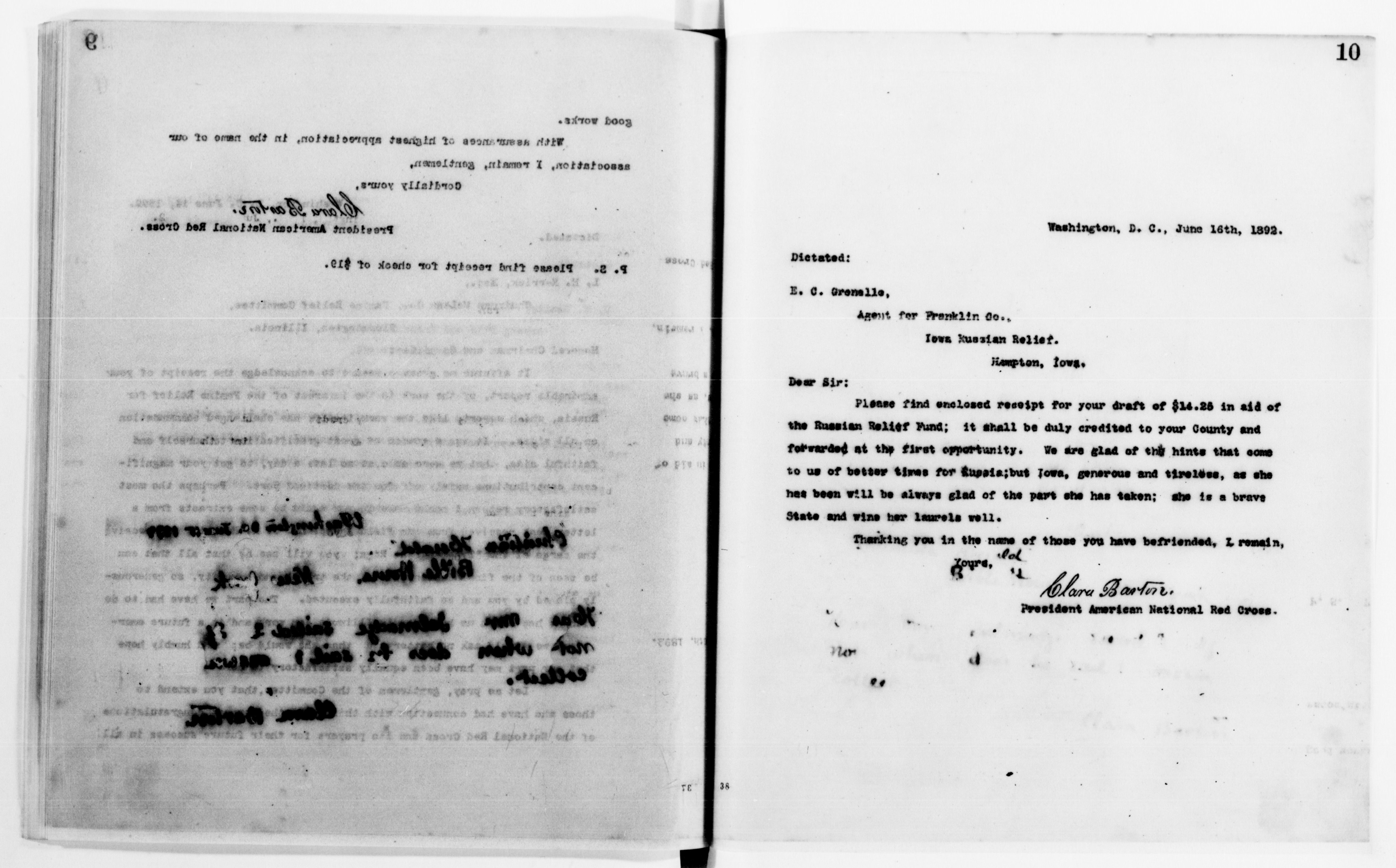 Scanned image of the current content page