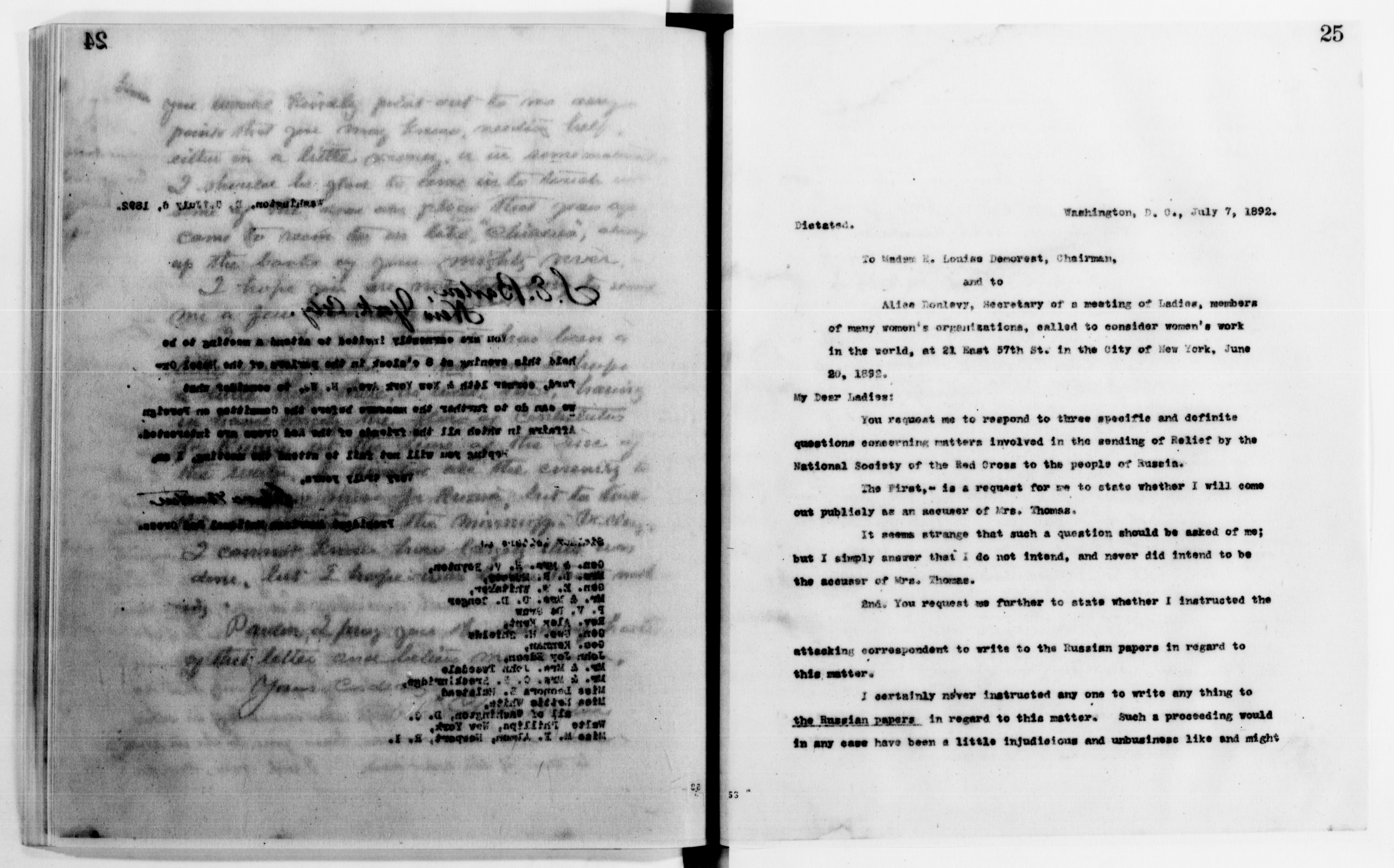 Scanned image of the current content page
