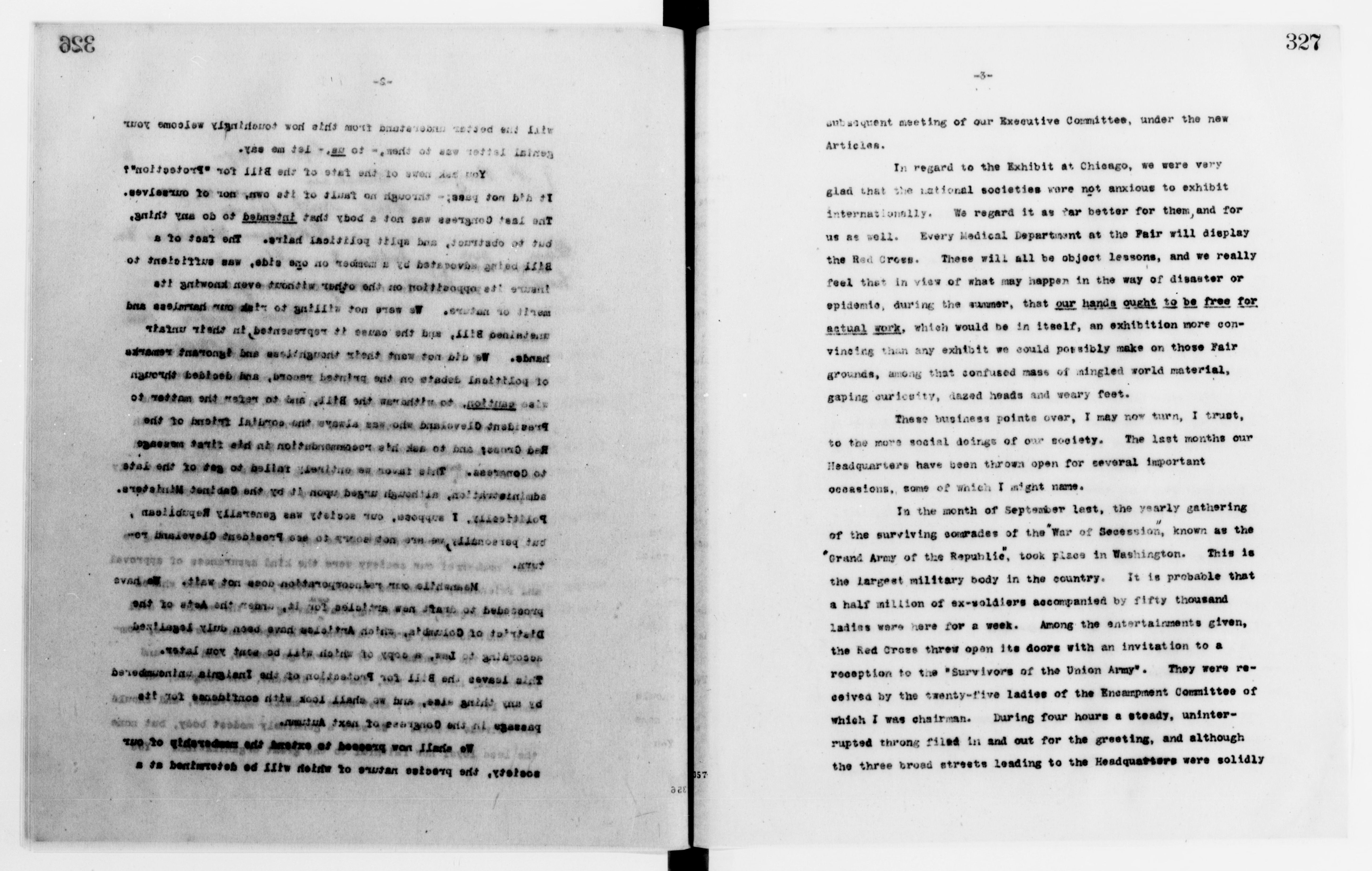 Scanned image of the current content page