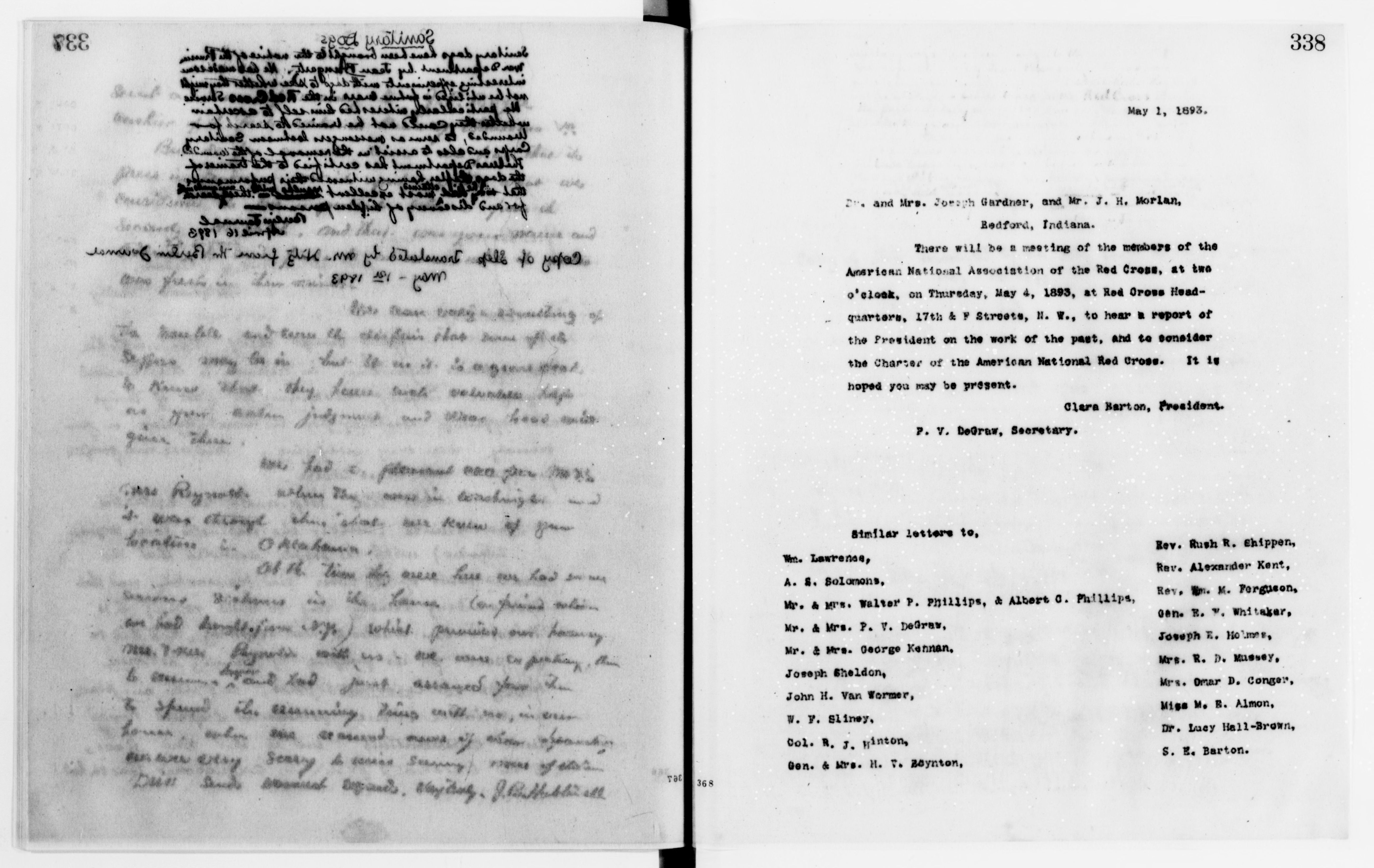 Scanned image of the current content page