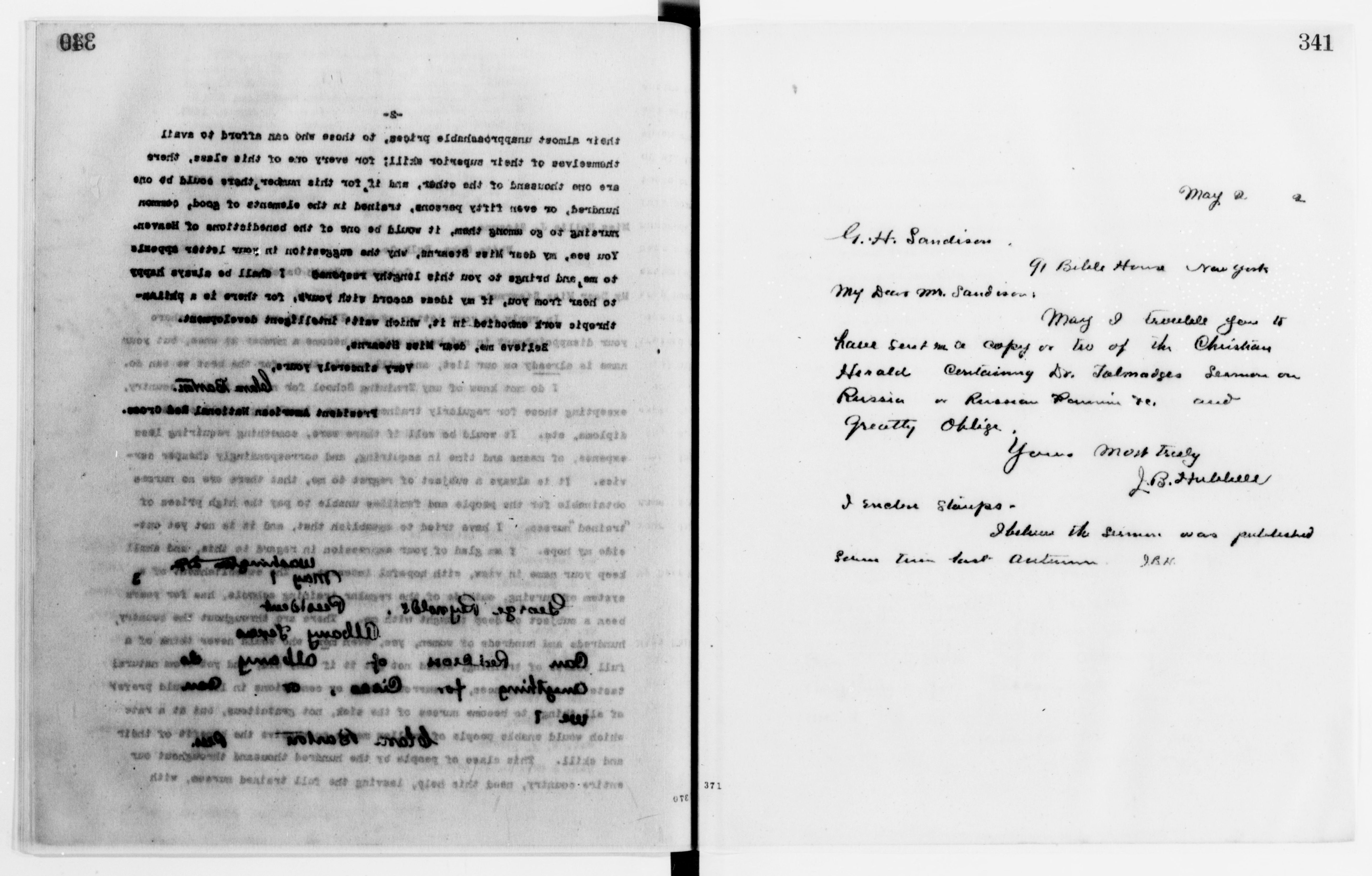 Scanned image of the current content page