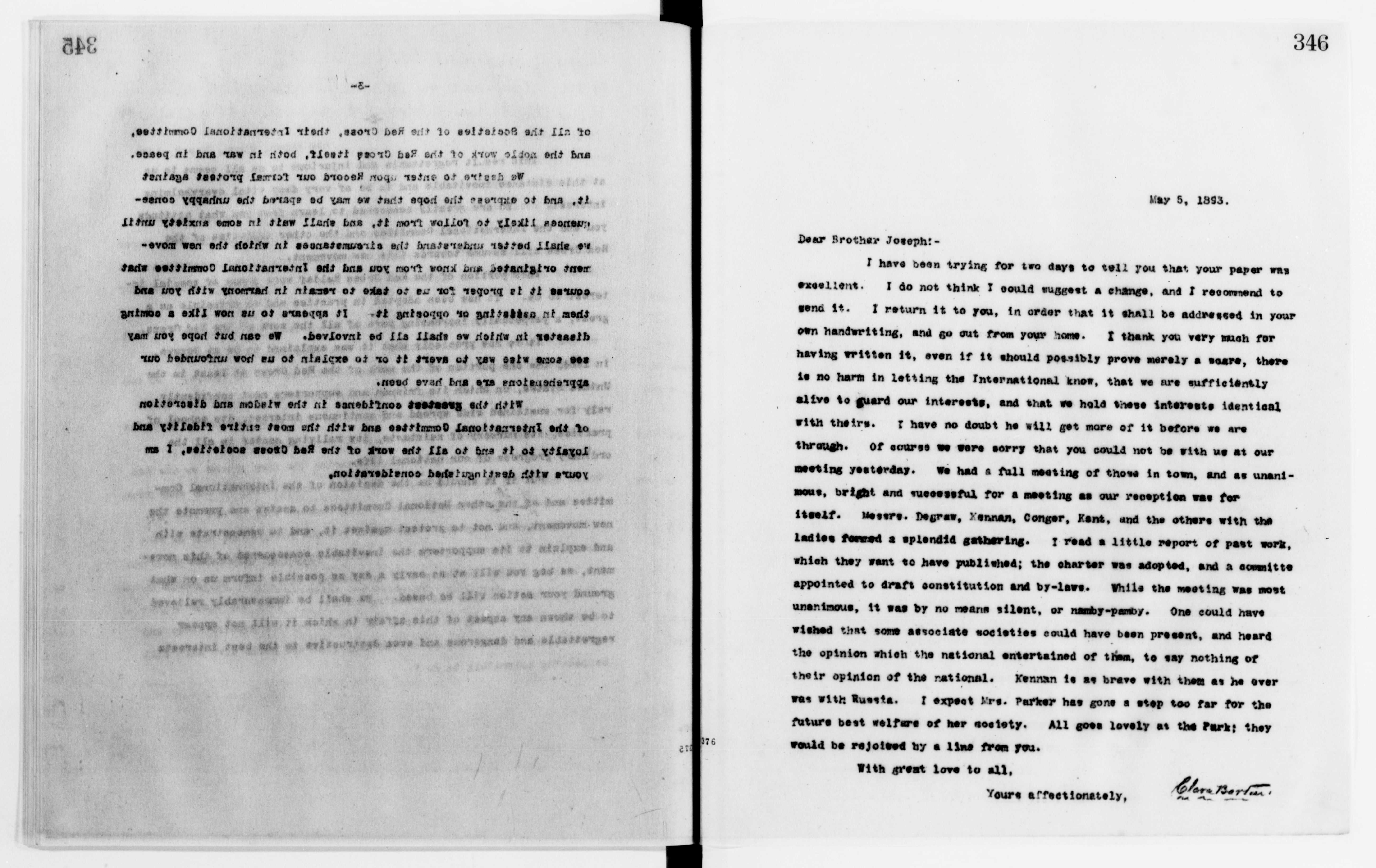 Scanned image of the current content page