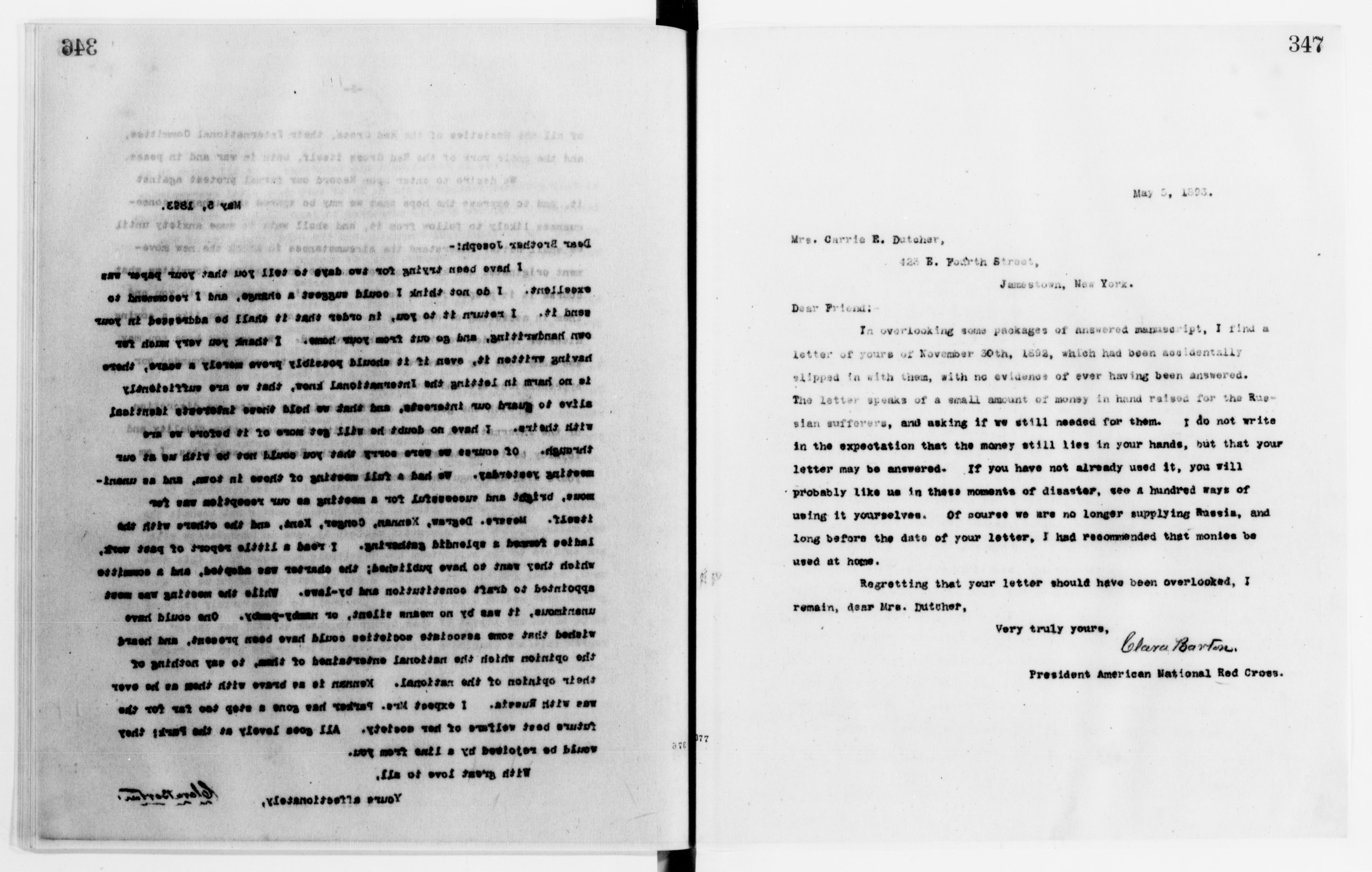 Scanned image of the current content page