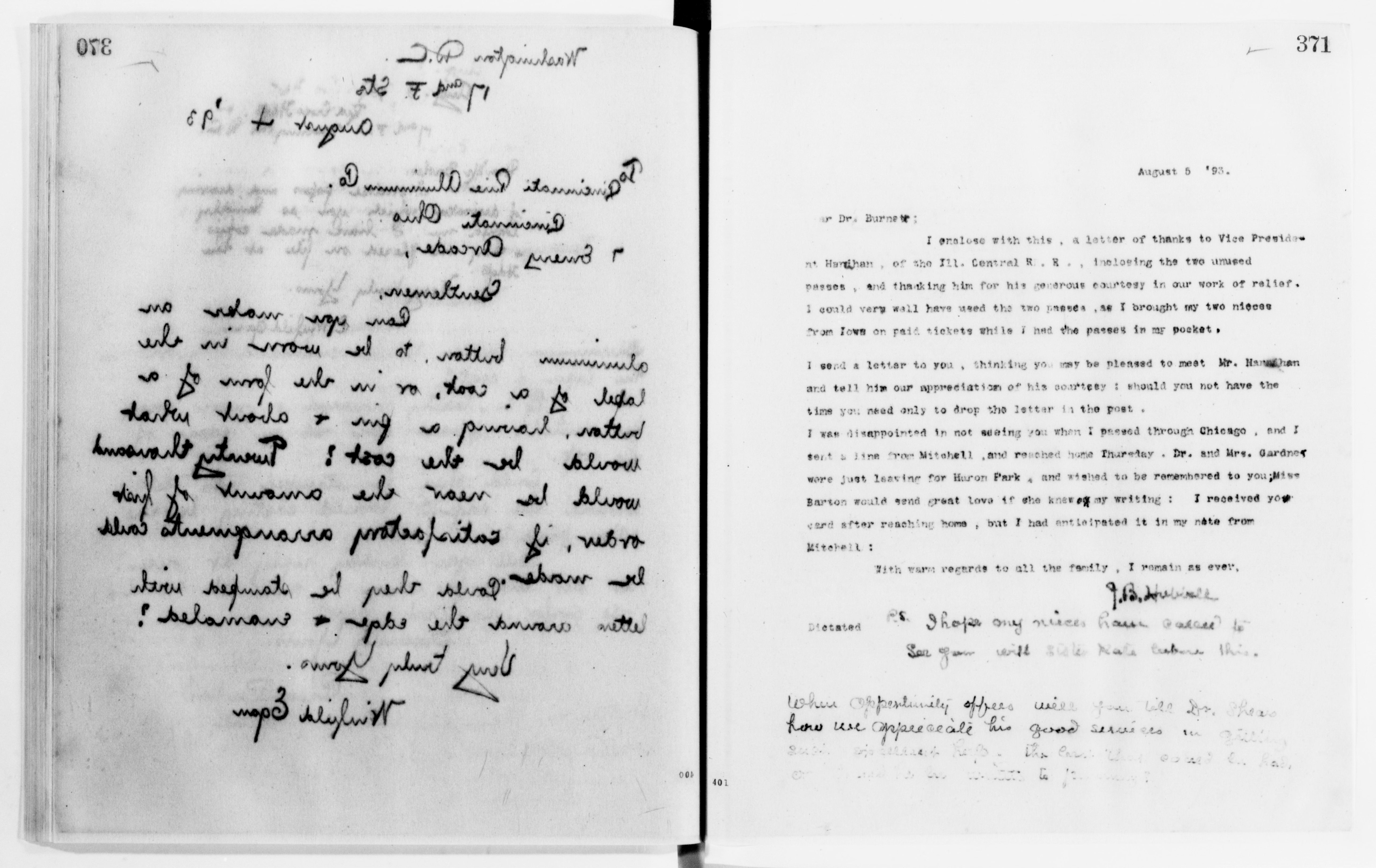 Scanned image of the current content page