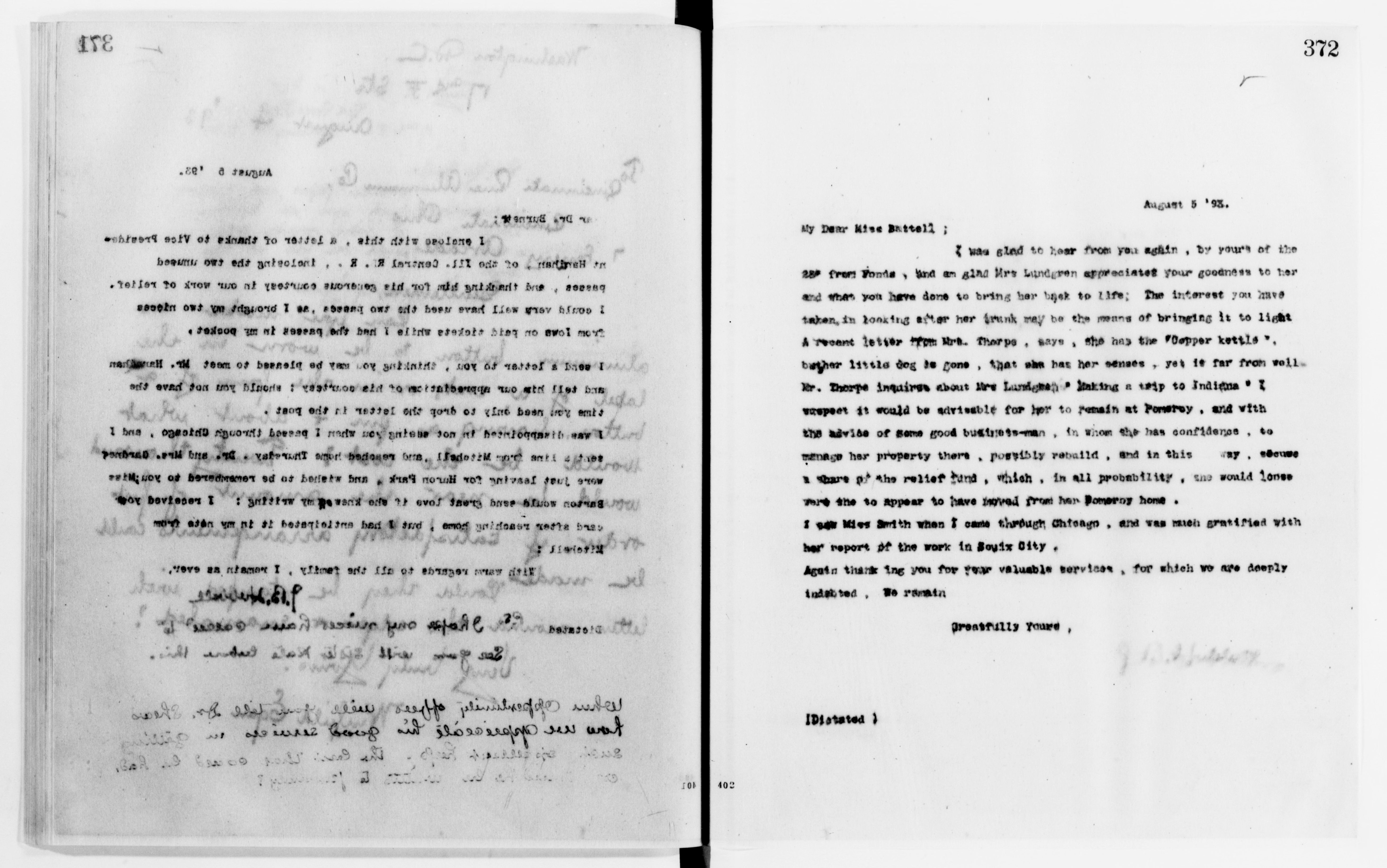 Scanned image of the current content page