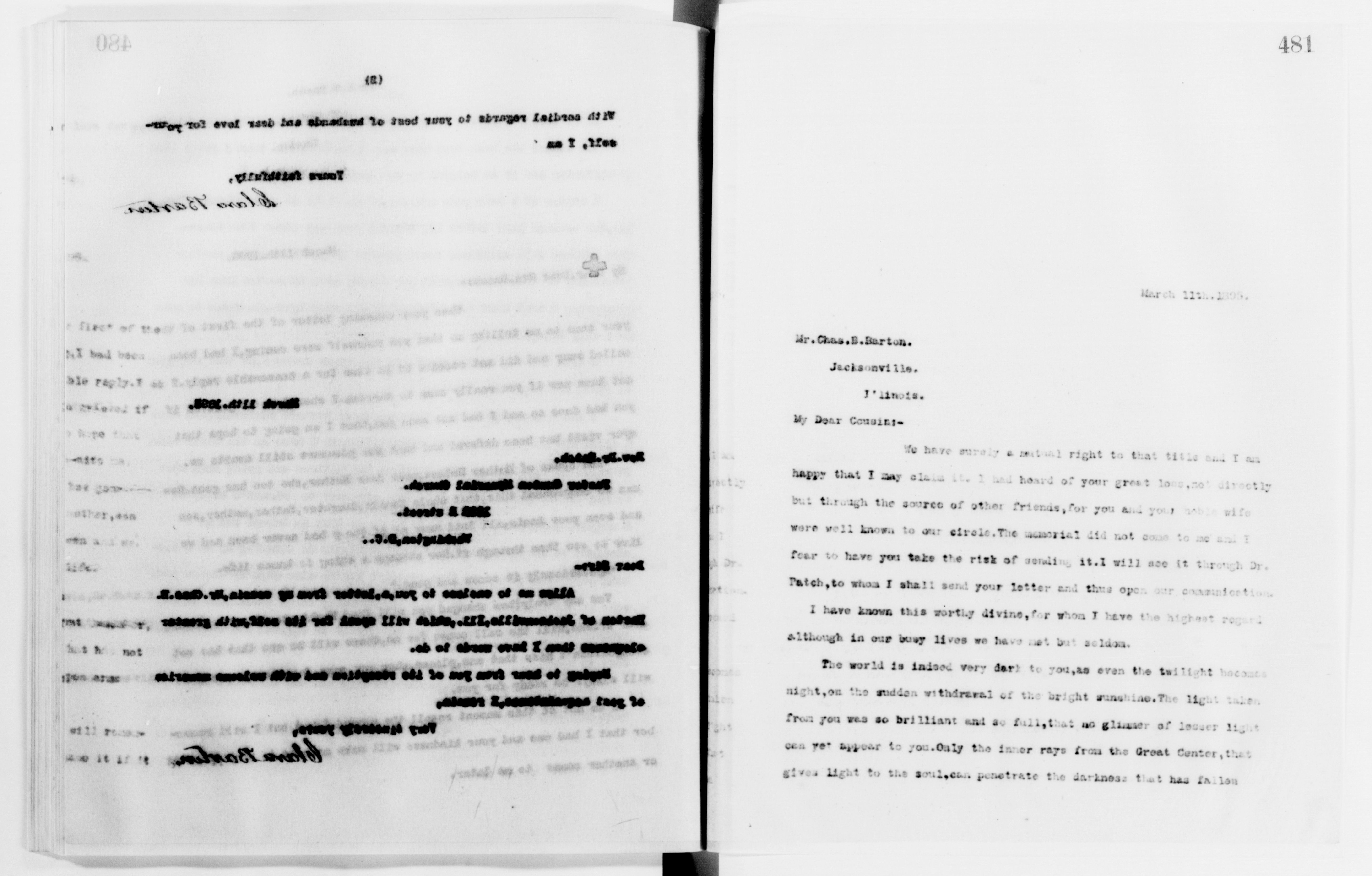 Scanned image of the current content page