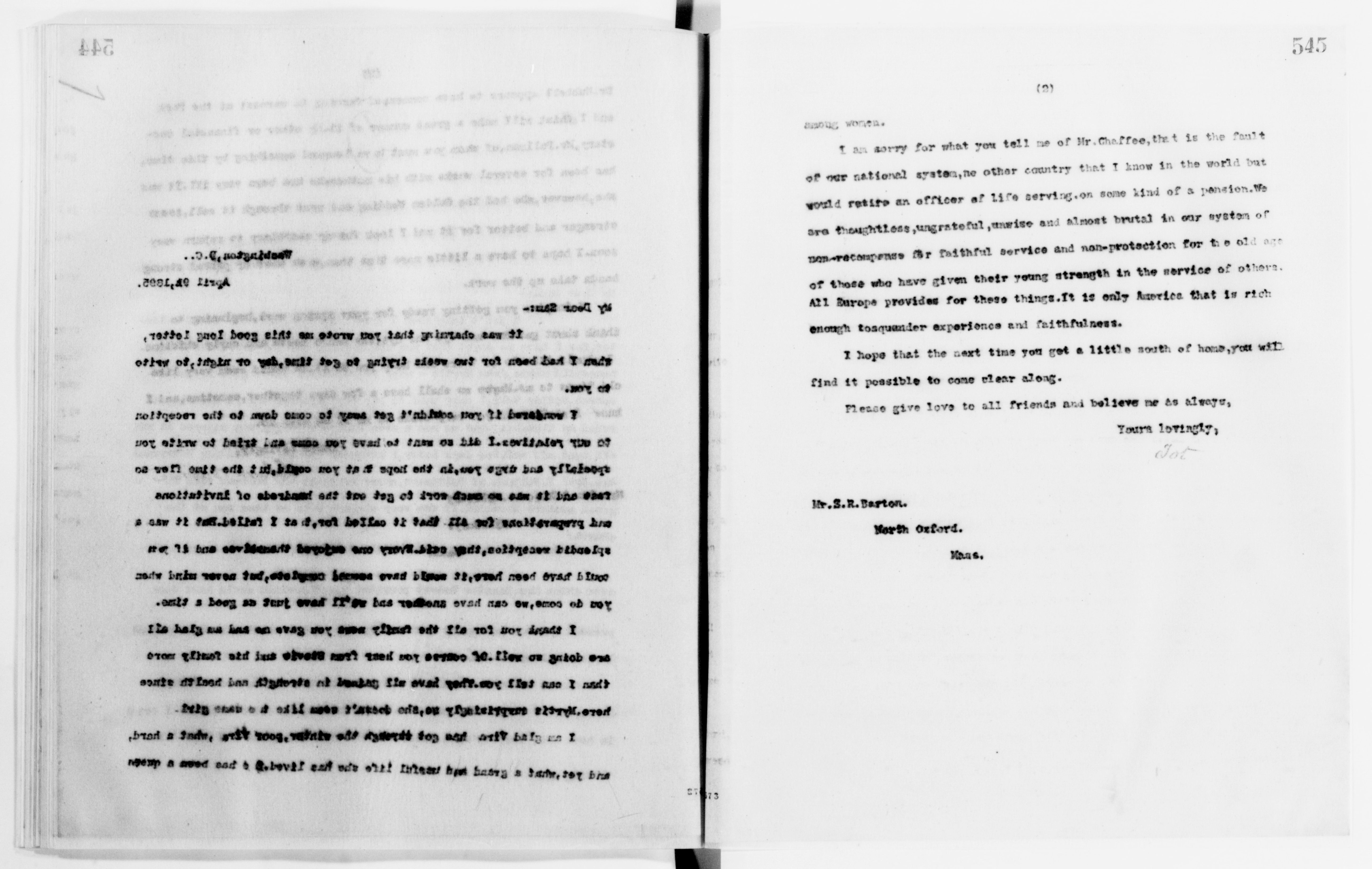 Scanned image of the current content page