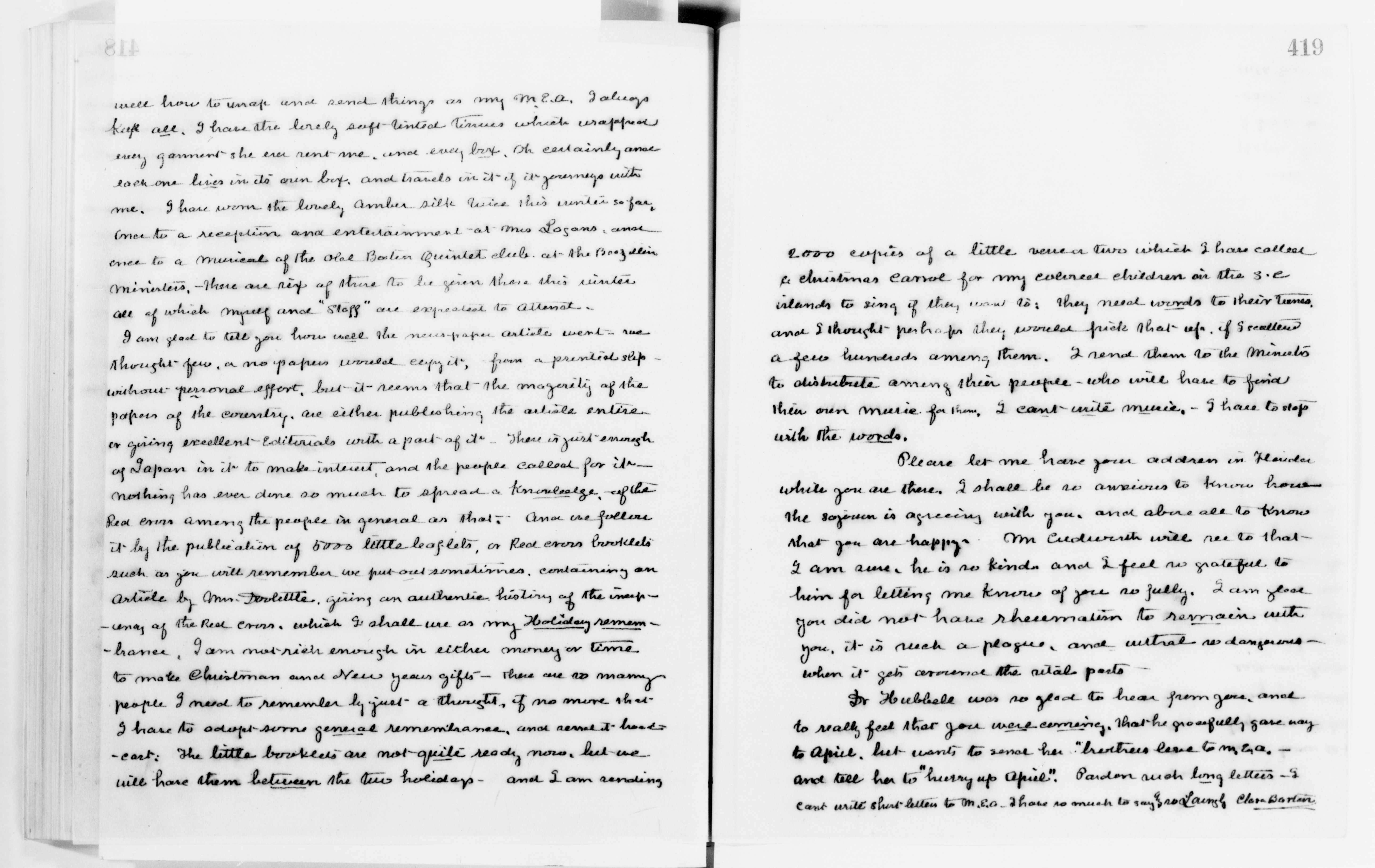 Scanned image of the current content page